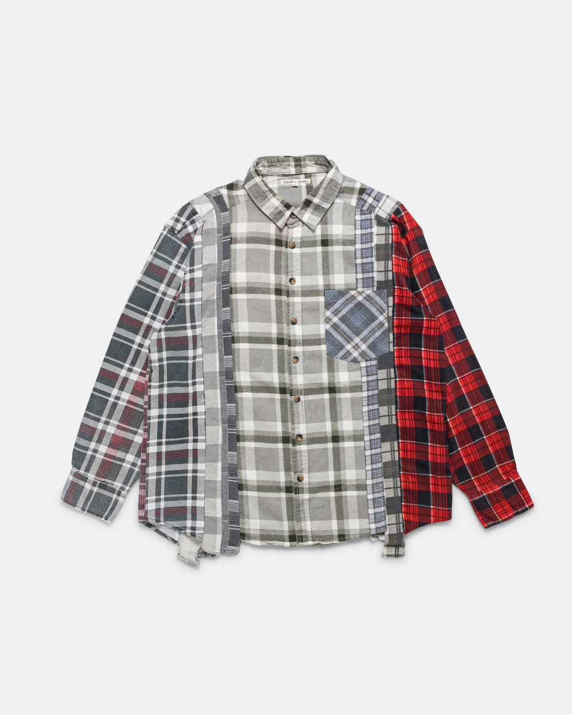 Needles - Rebuild Flannel 7 Cuts Shirt SS26 - Large #1 - UP THERE