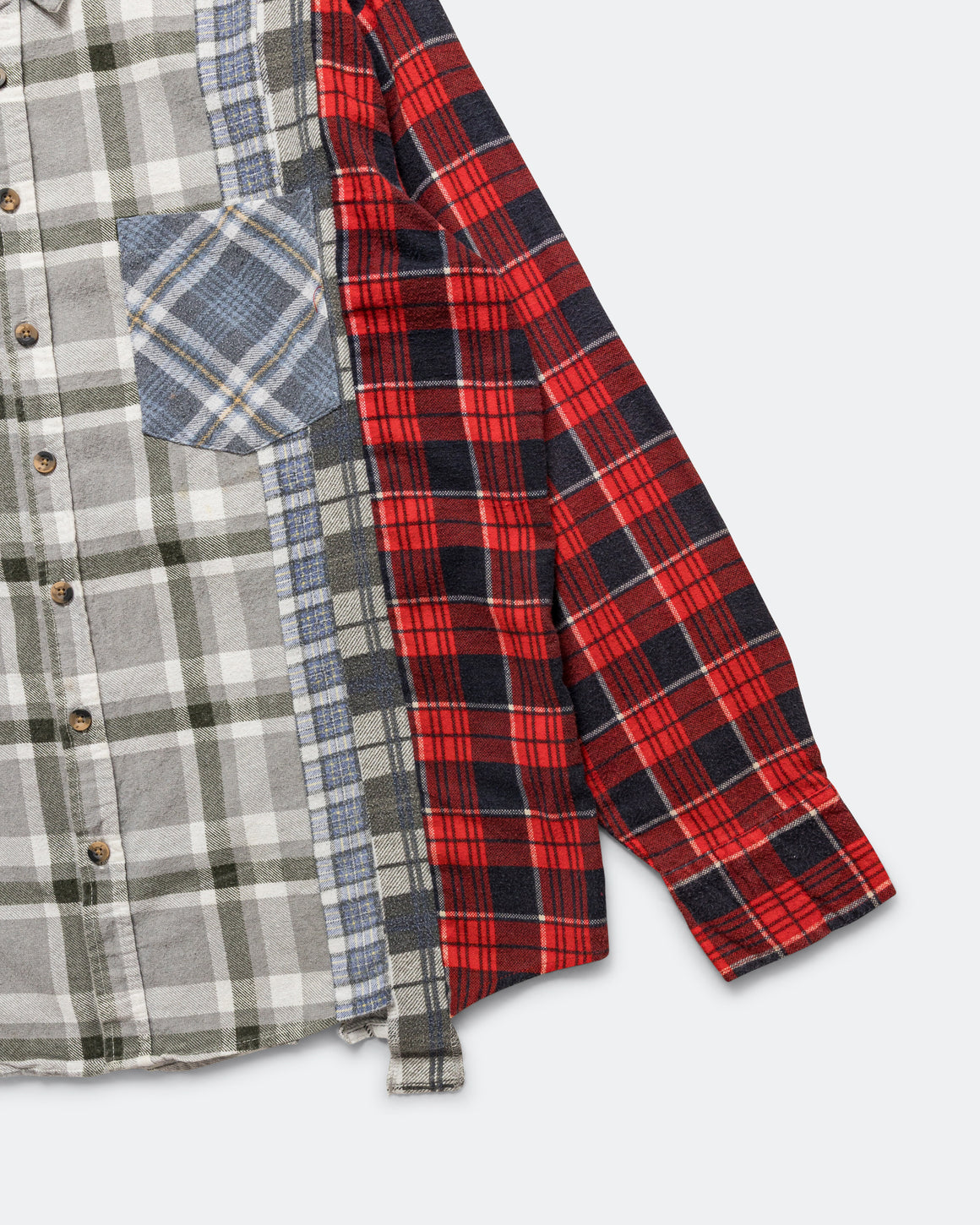 Needles - Rebuild Flannel 7 Cuts Shirt SS26 - Large #1 - UP THERE