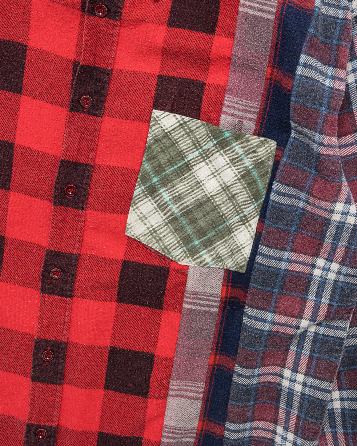 Needles - Rebuild Flannel 7 Cuts Shirt SS26 - Large #2 - UP THERE