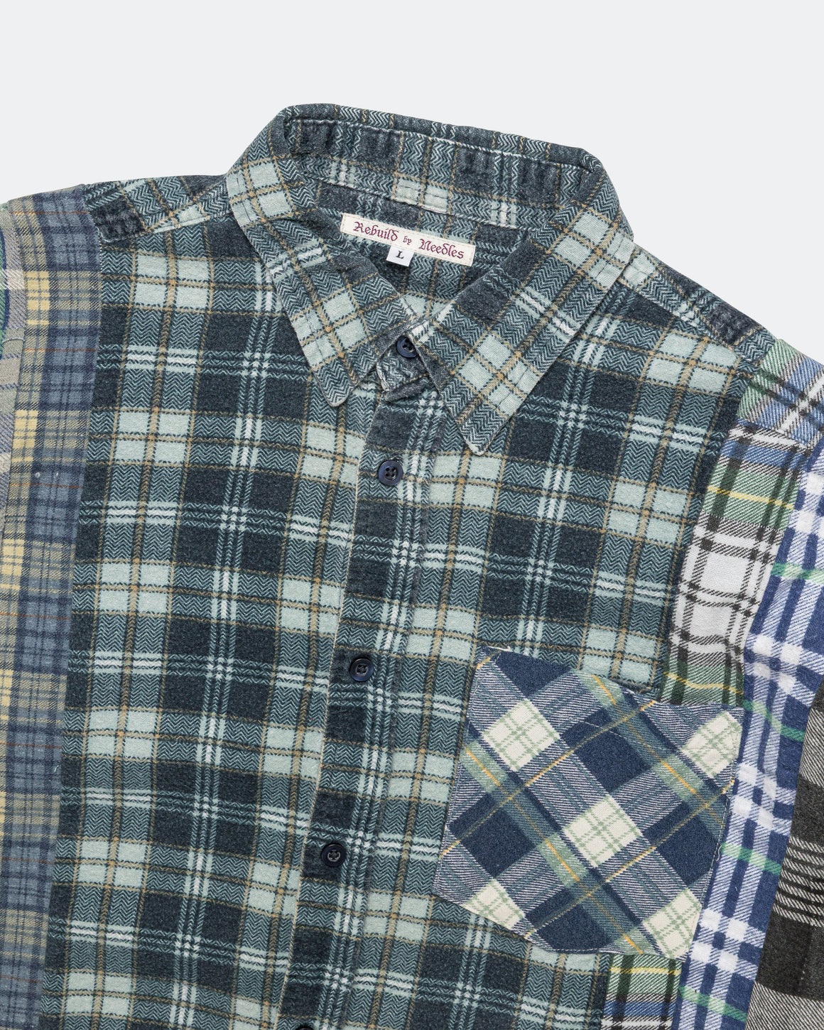 Needles - Rebuild Flannel 7 Cuts Shirt SS26 - Large #4 - UP THERE