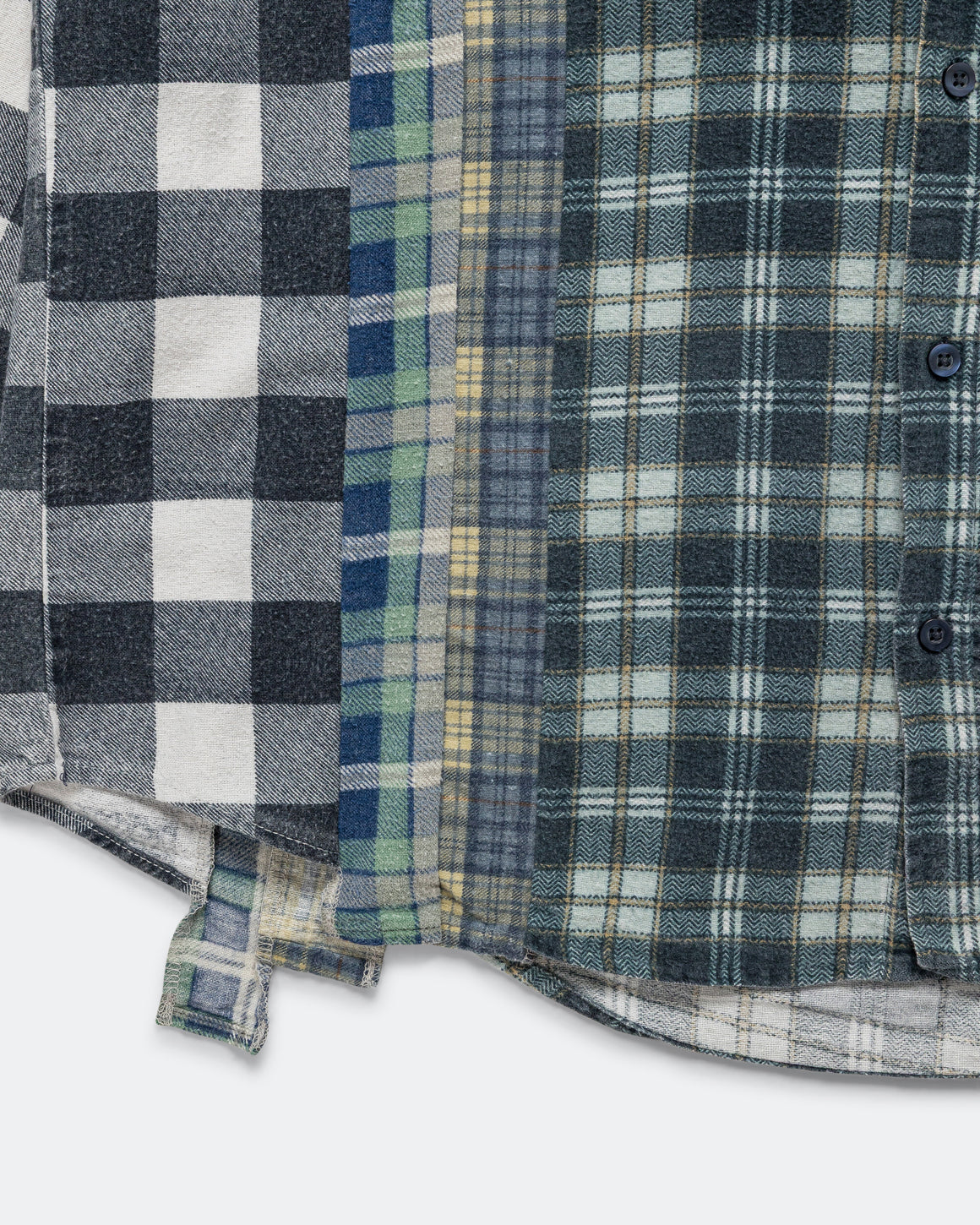 Needles - Rebuild Flannel 7 Cuts Shirt SS26 - Large #4 - UP THERE