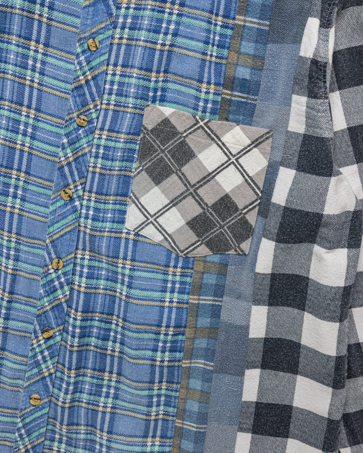 Needles - Rebuild Flannel 7 Cuts Shirt SS26 - Large #5 - UP THERE