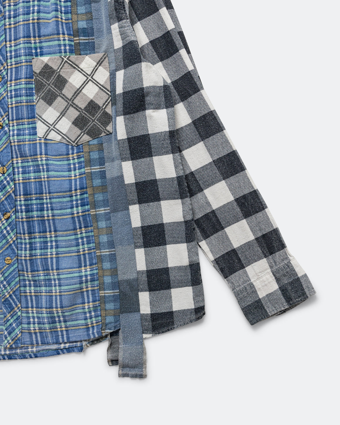 Needles - Rebuild Flannel 7 Cuts Shirt SS26 - Large #5 - UP THERE