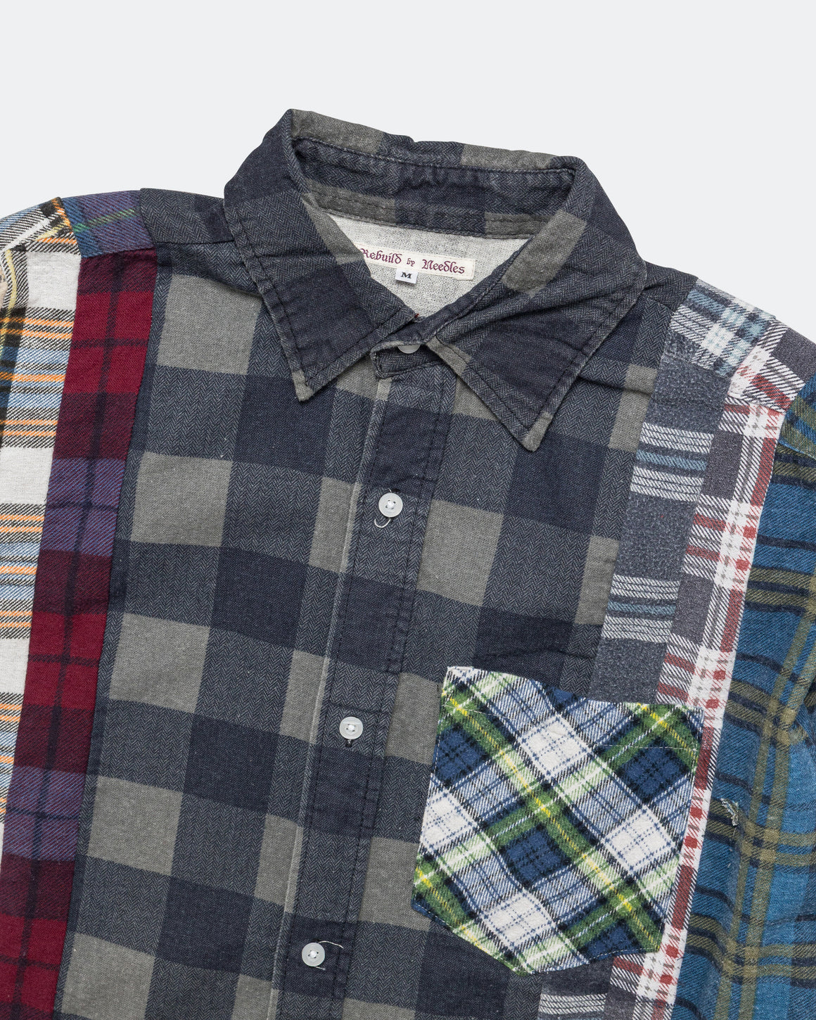 Needles - Rebuild Flannel 7 Cuts Shirt SS26 - Medium #2 - UP THERE