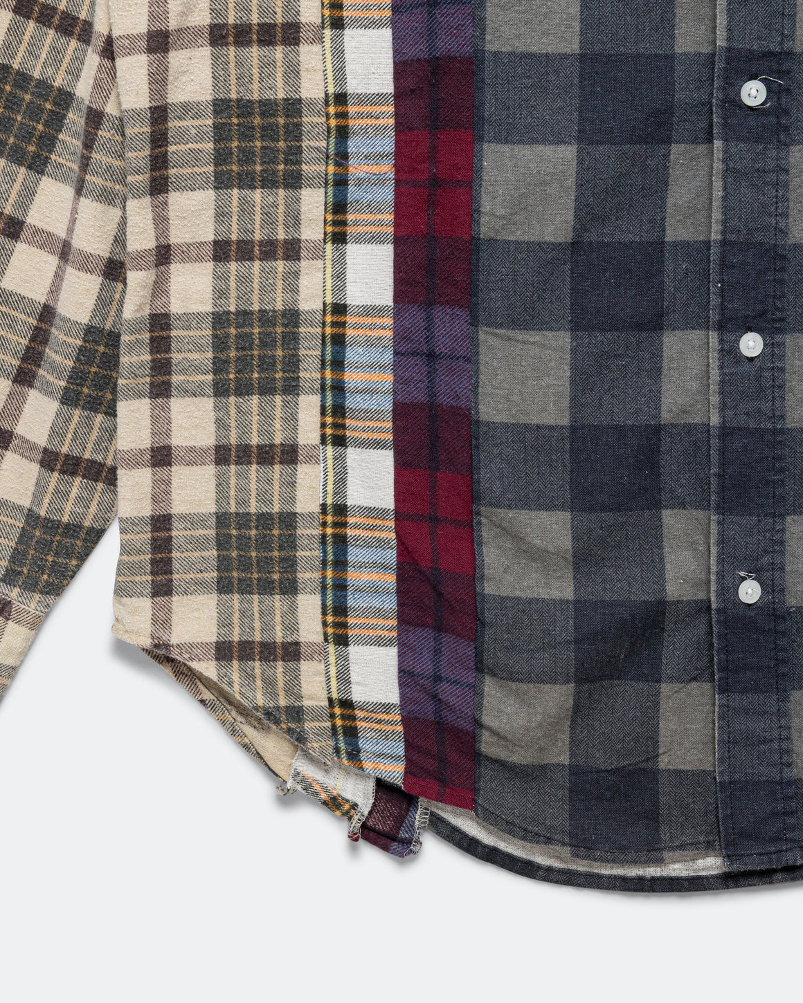 Needles - Rebuild Flannel 7 Cuts Shirt SS26 - Medium #2 - UP THERE