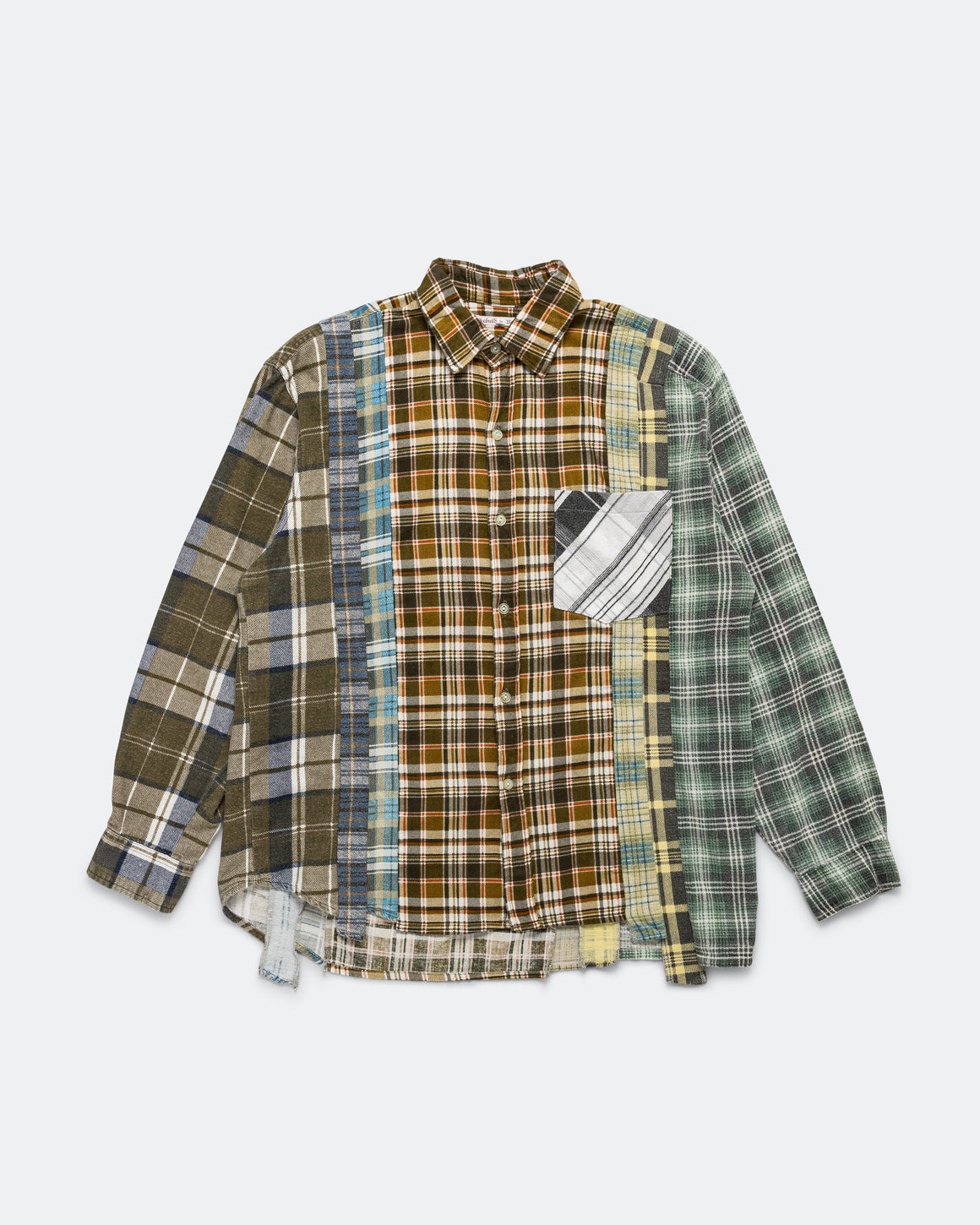 Needles - Rebuild Flannel 7 Cuts Shirt SS26 - Medium #3 - UP THERE