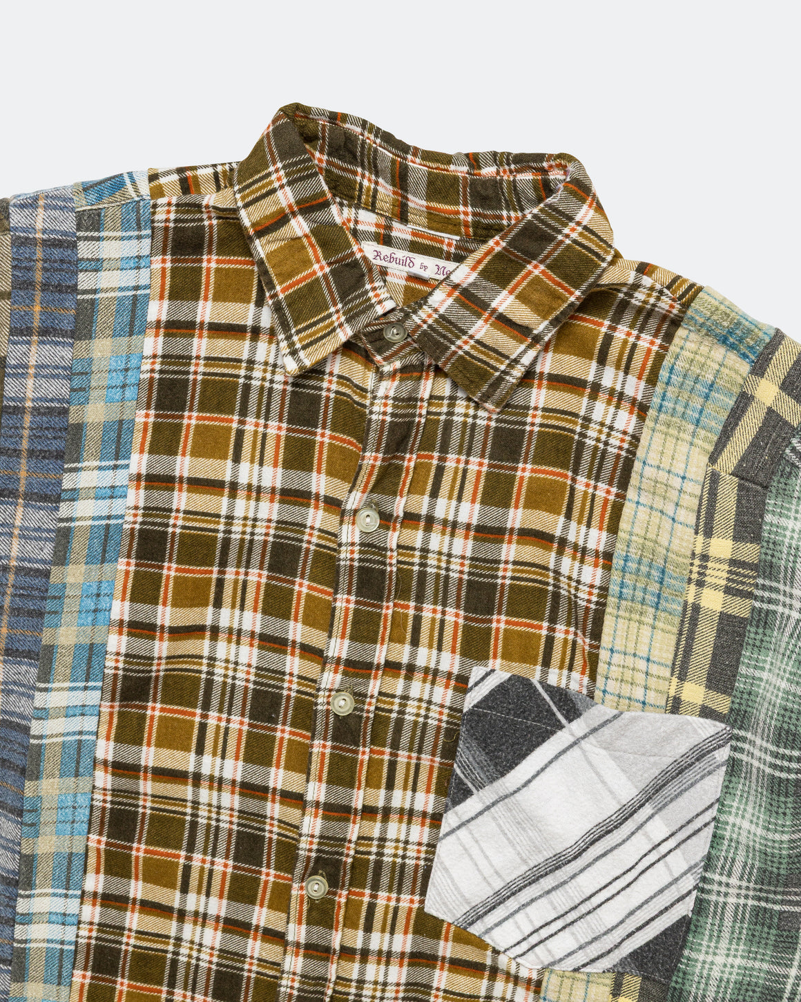 Needles - Rebuild Flannel 7 Cuts Shirt SS26 - Medium #3 - UP THERE