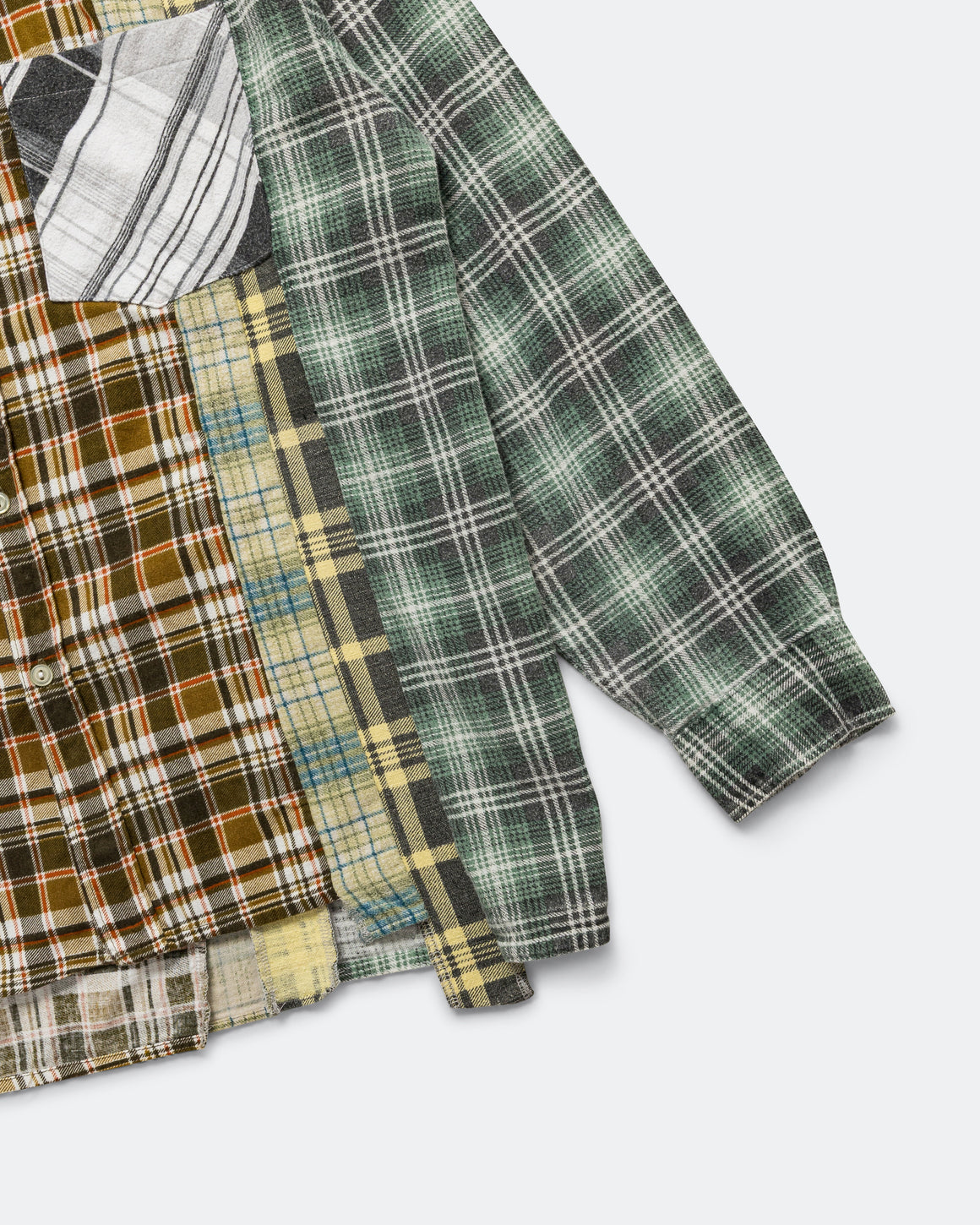 Needles - Rebuild Flannel 7 Cuts Shirt SS26 - Medium #3 - UP THERE