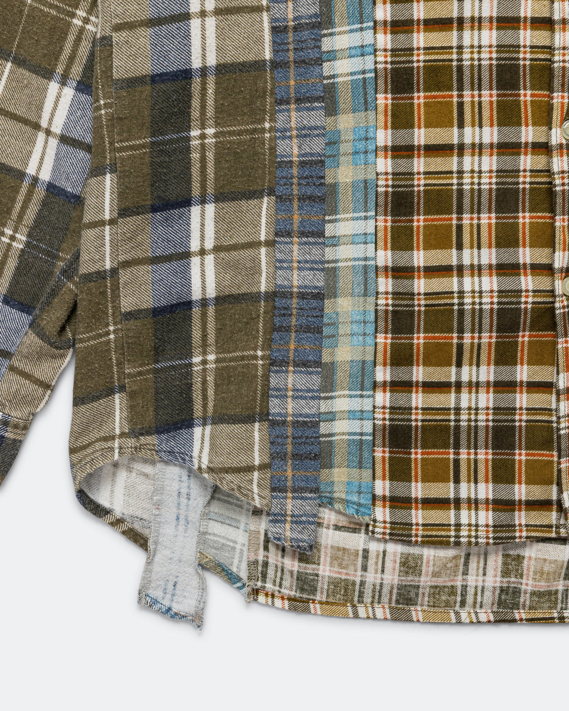 Needles - Rebuild Flannel 7 Cuts Shirt SS26 - Medium #3 - UP THERE