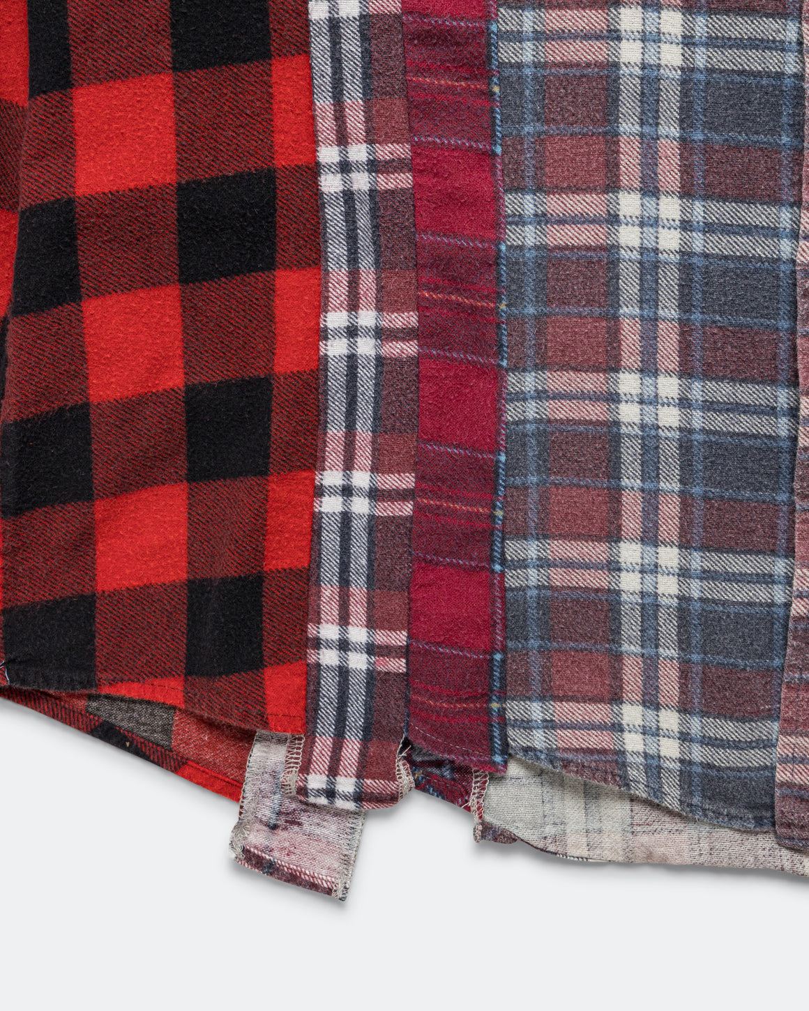 Needles - Rebuild Flannel 7 Cuts Shirt SS26 - Medium #4 - UP THERE