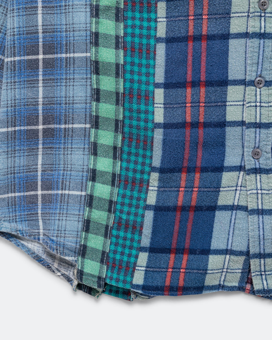 Needles - Rebuild Flannel 7 Cuts Shirt SS26 - Medium #5 - UP THERE