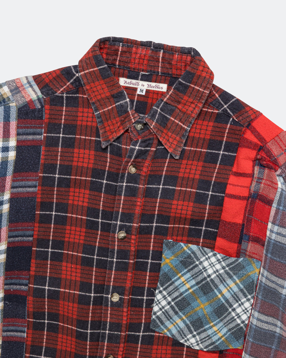 Needles - Rebuild Flannel 7 Cuts Shirt SS26 - Medium #6 - UP THERE