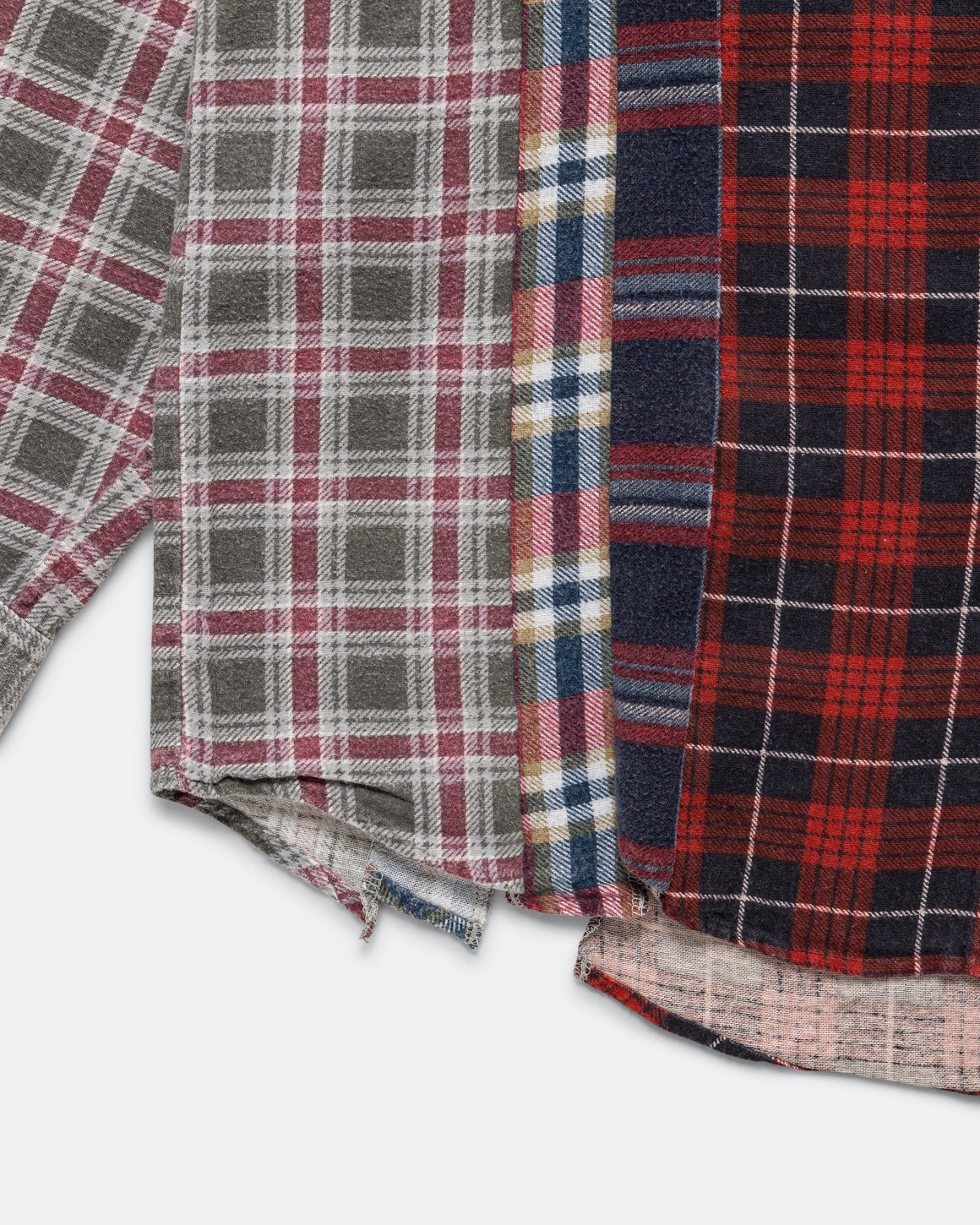 Needles - Rebuild Flannel 7 Cuts Shirt SS26 - Medium #6 - UP THERE