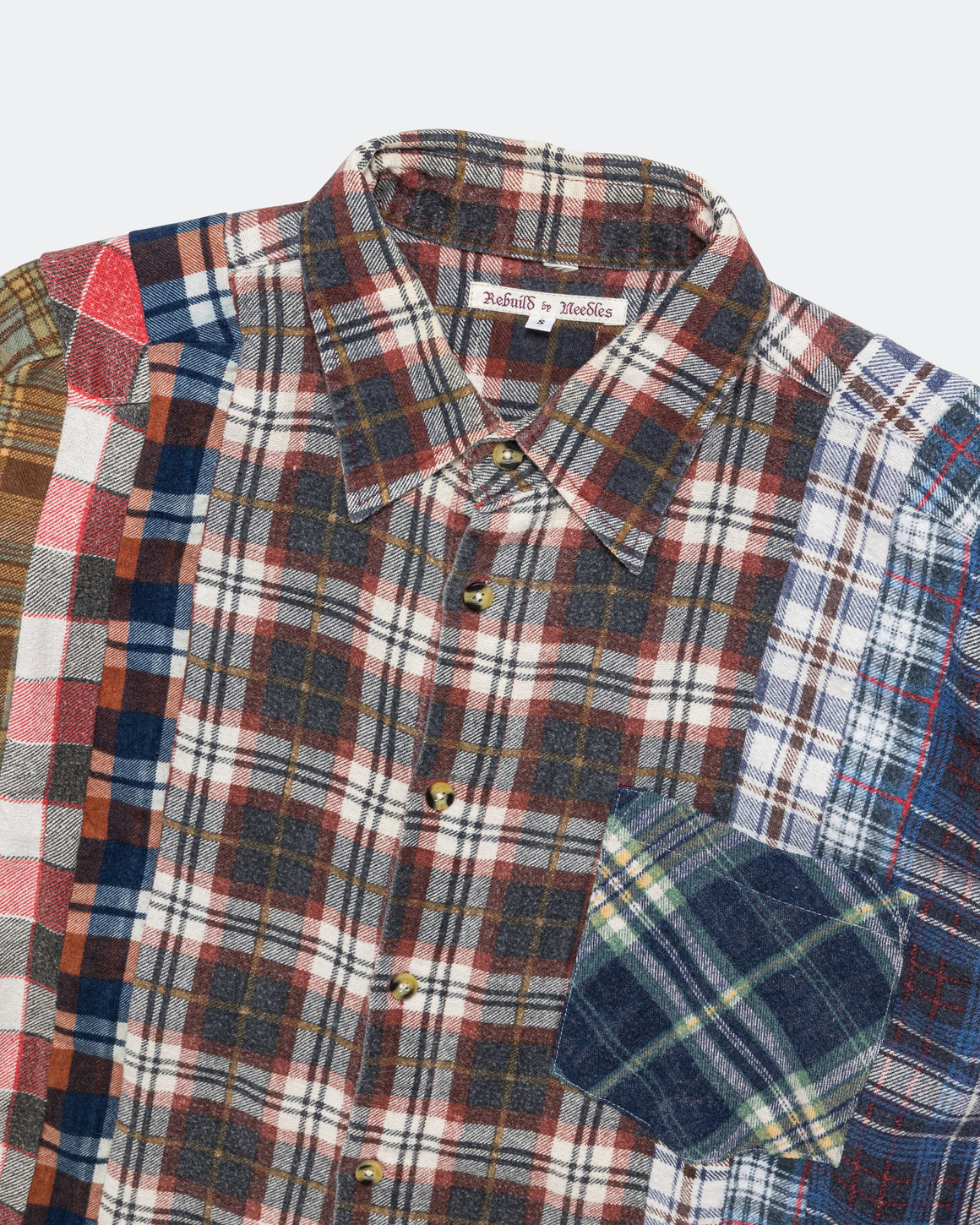Needles - Rebuild Flannel 7 Cuts Shirt SS26 - Small #1 - UP THERE