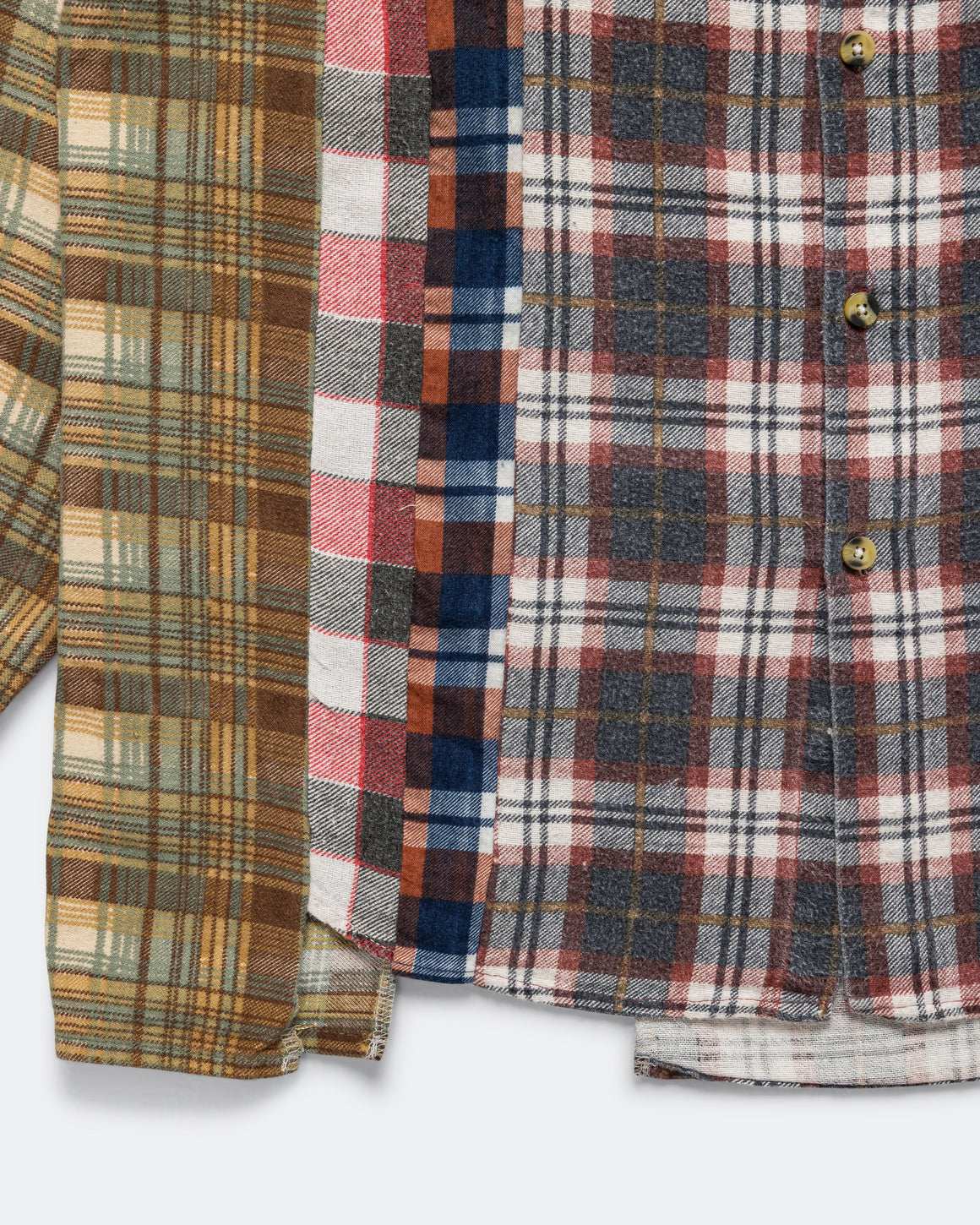 Needles - Rebuild Flannel 7 Cuts Shirt SS26 - Small #1 - UP THERE