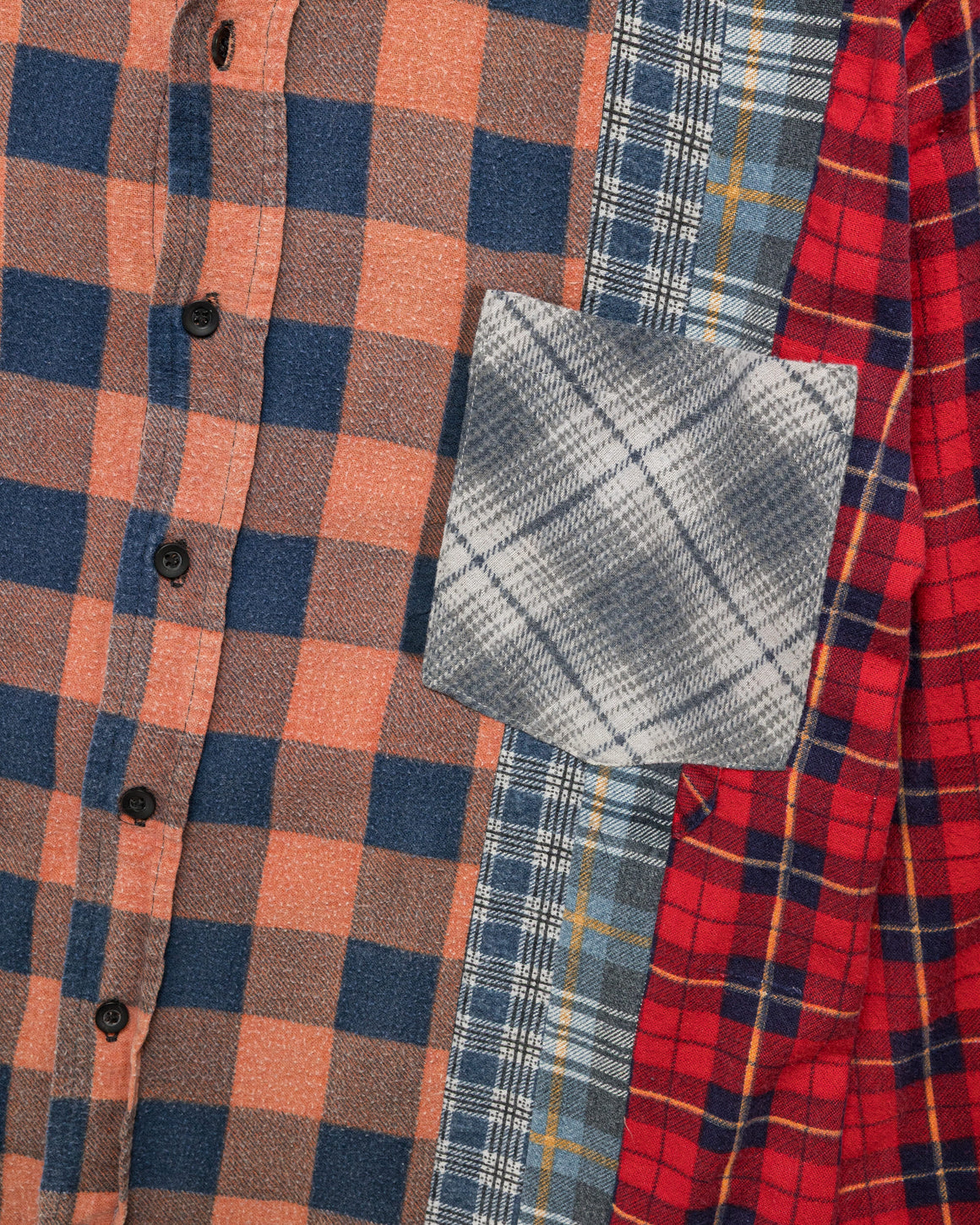 Needles - Rebuild Flannel 7 Cuts Shirt SS26 - Small #2 - UP THERE