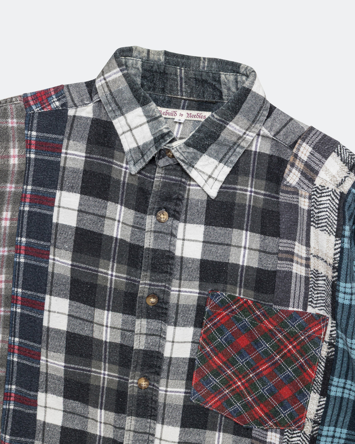 Needles - Rebuild Flannel 7 Cuts Shirt SS26 - Small #3 - UP THERE
