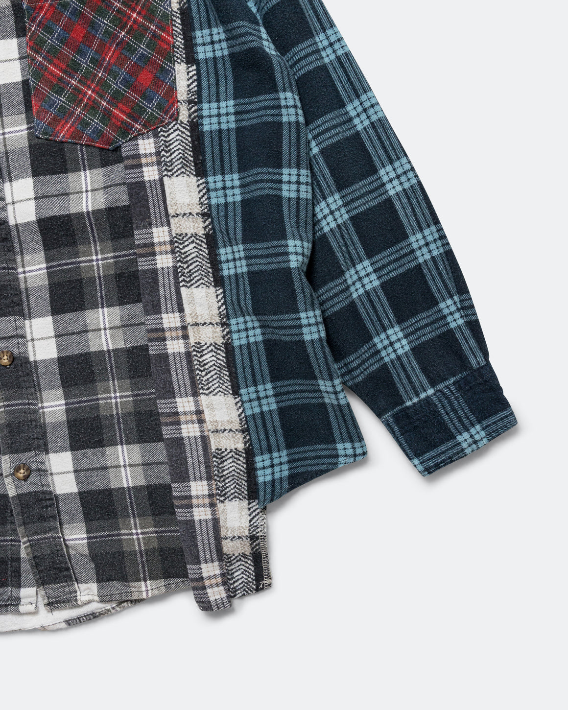 Needles - Rebuild Flannel 7 Cuts Shirt SS26 - Small #3 - UP THERE