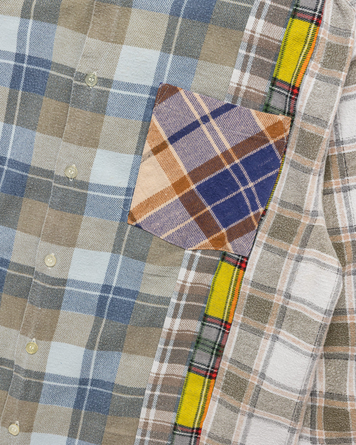 Needles - Rebuild Flannel 7 Cuts Shirt SS26 - Small #4 - UP THERE