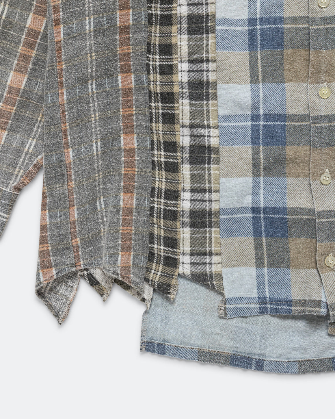 Needles - Rebuild Flannel 7 Cuts Shirt SS26 - Small #4 - UP THERE