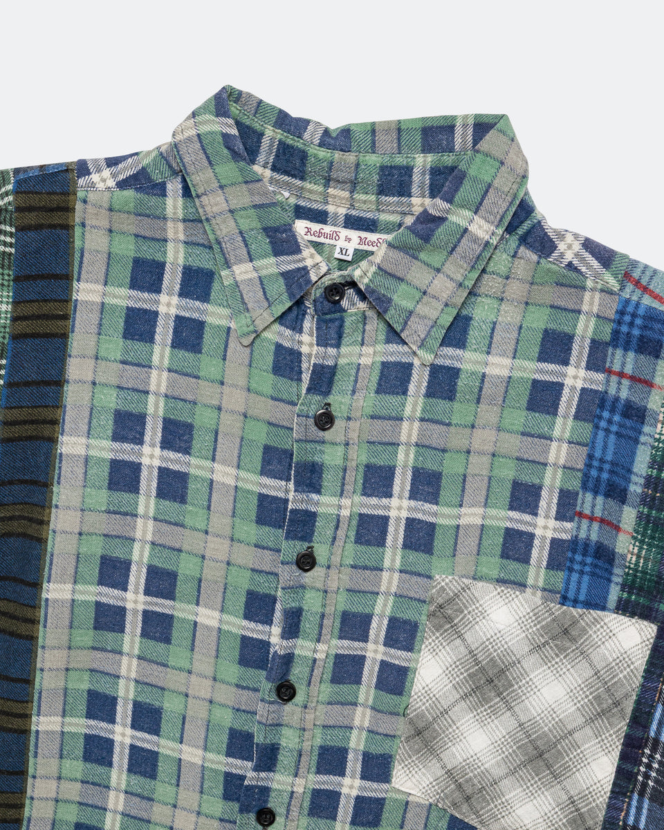 Needles - Rebuild Flannel 7 Cuts Shirt SS26 - X-Large #1 | UP THERE