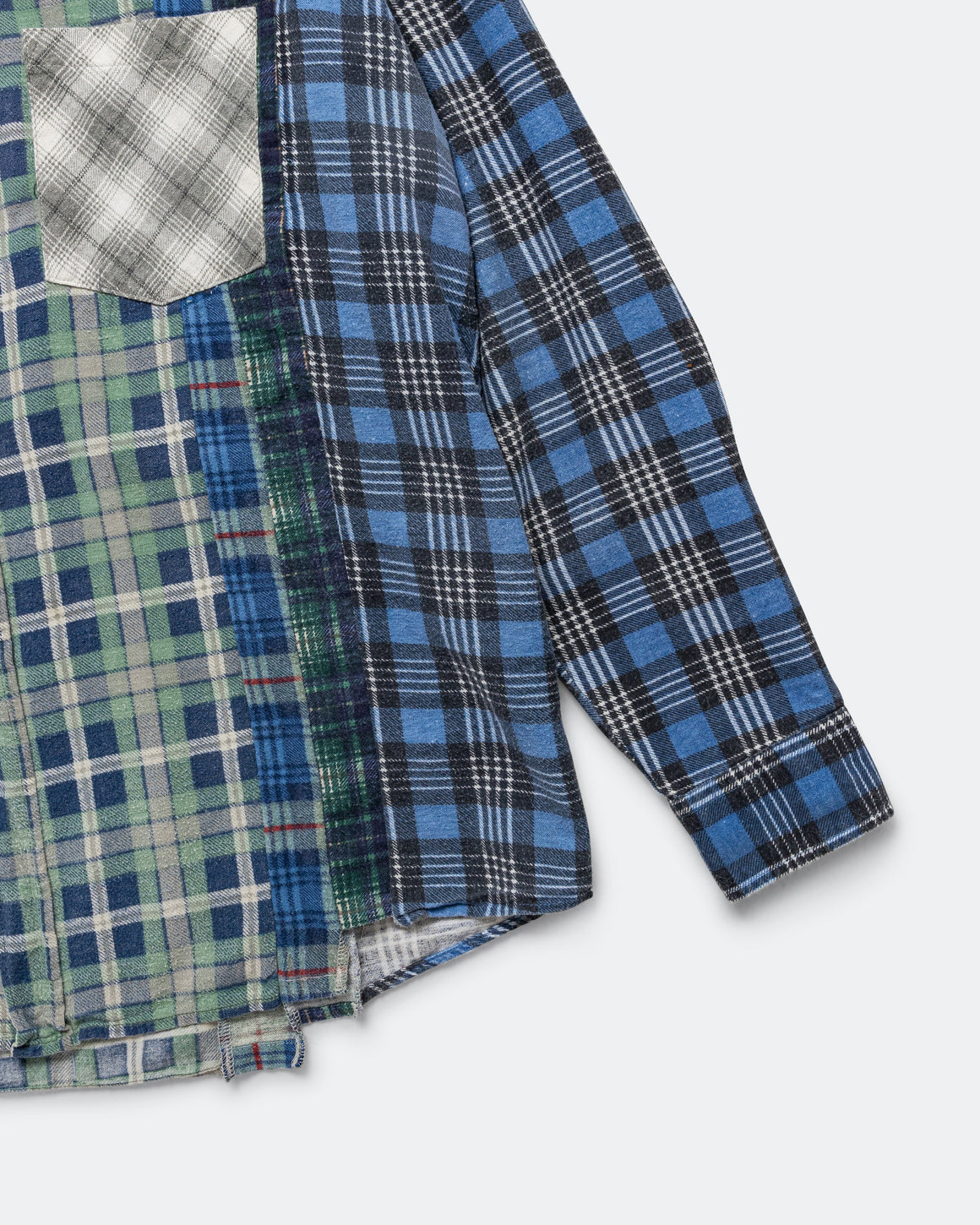 Needles - Rebuild Flannel 7 Cuts Shirt SS26 - X-Large #1 - UP THERE