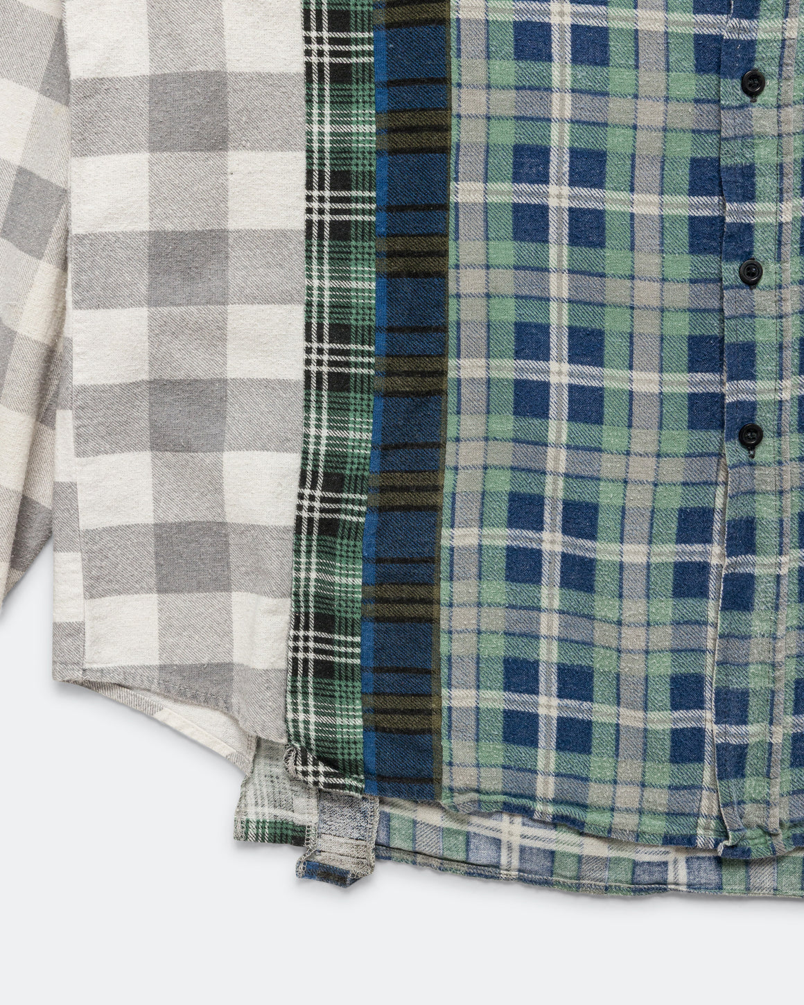 Needles - Rebuild Flannel 7 Cuts Shirt SS26 - X-Large #1 - UP THERE