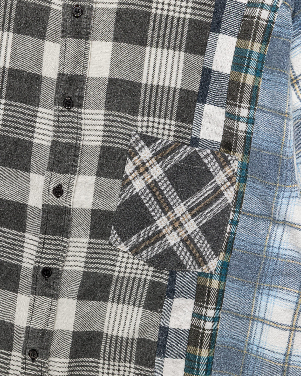 Needles - Rebuild Flannel 7 Cuts Shirt SS26 - X-Large #2 - UP THERE