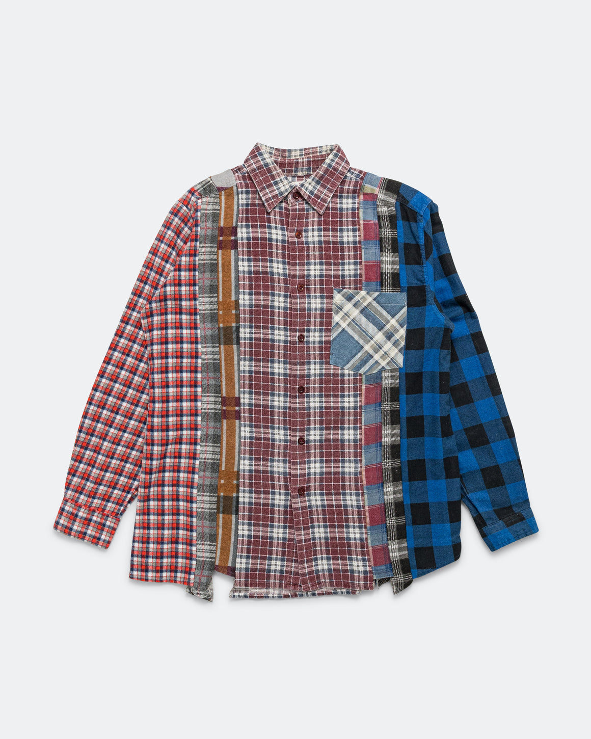 Needles - Rebuild Flannel 7 Cuts Shirt SS26 - X-Small #1 - UP THERE