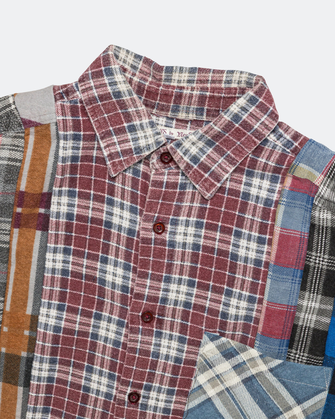 Needles - Rebuild Flannel 7 Cuts Shirt SS26 - X-Small #1 - UP THERE