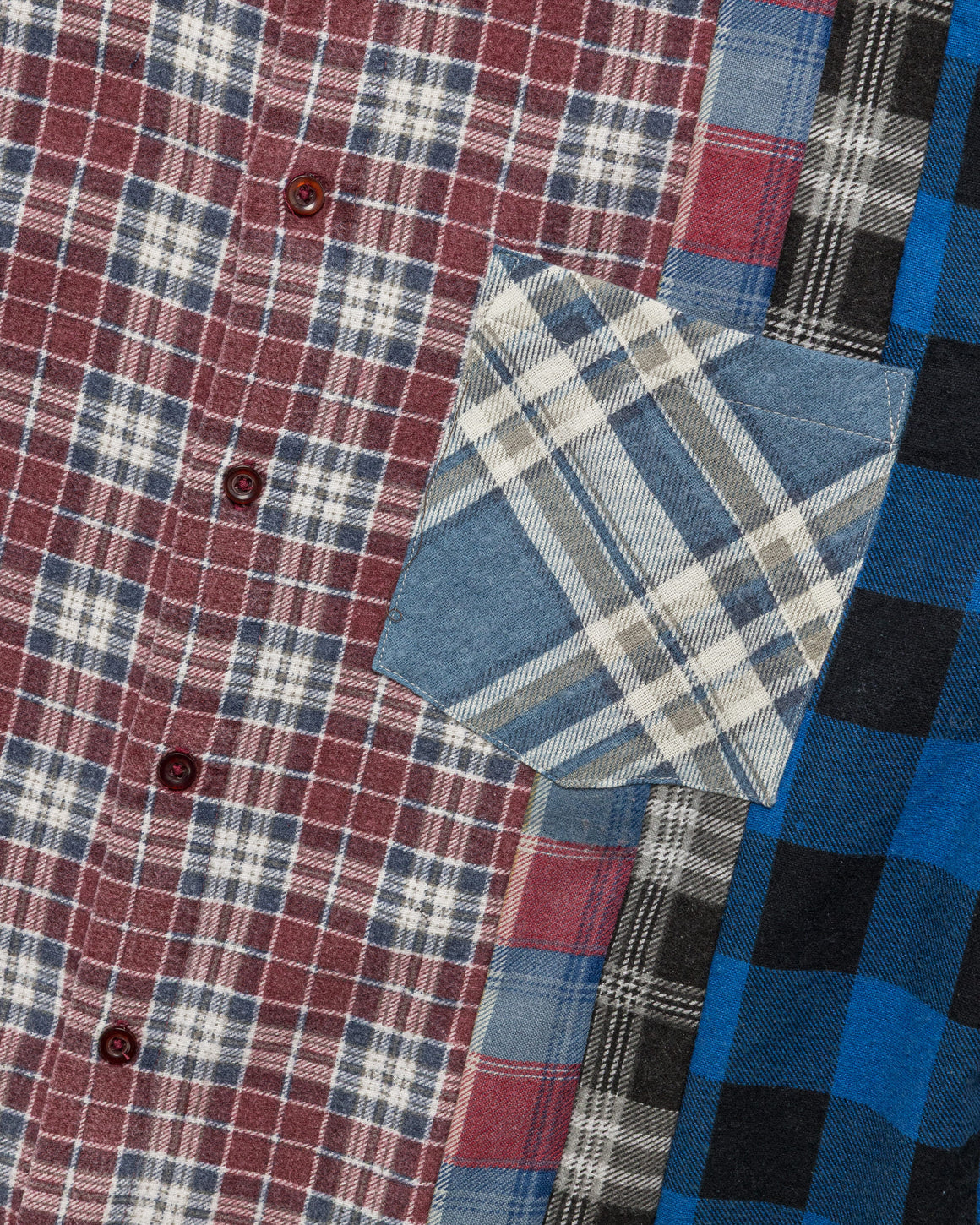 Needles - Rebuild Flannel 7 Cuts Shirt SS26 - X-Small #1 - UP THERE