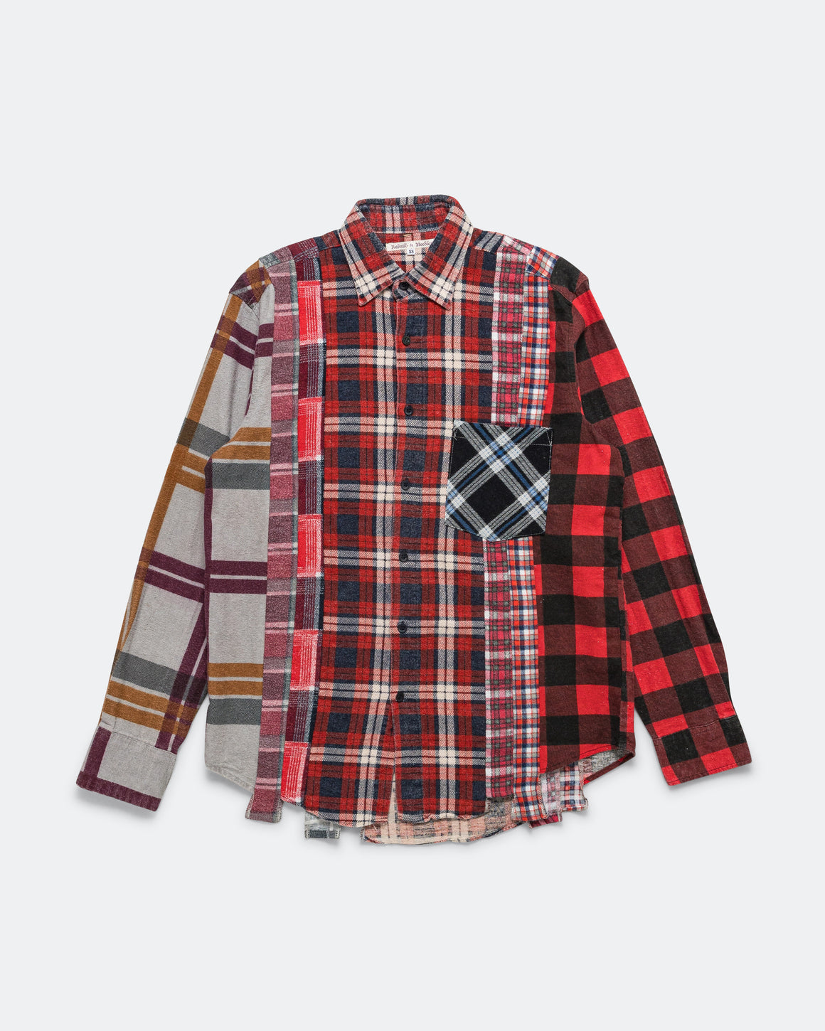 Needles - Rebuild Flannel 7 Cuts Shirt SS26 - X-Small #2 - UP THERE