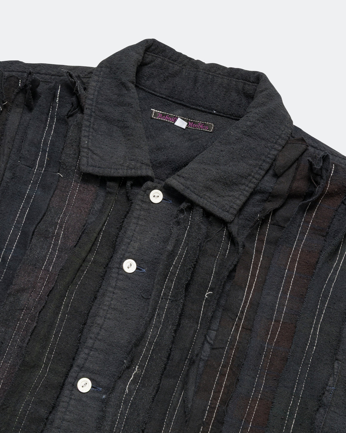 Needles - Rebuild Flannel Ribbon Shirt FW25 Overdye - Medium #2 - UP THERE
