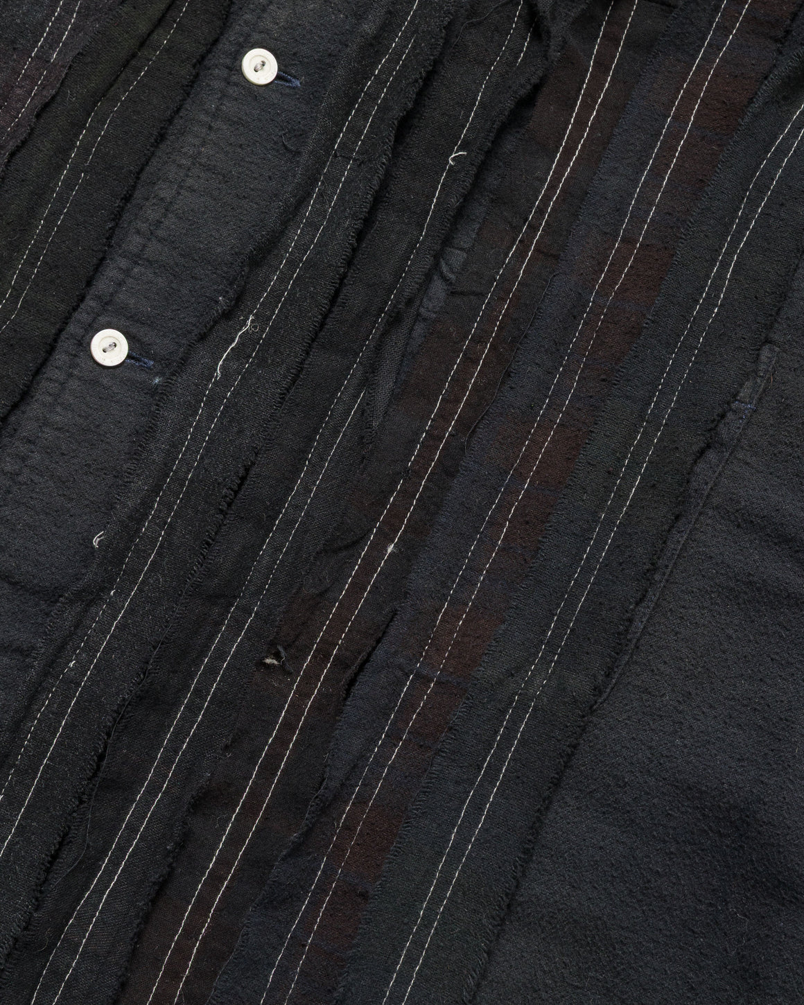 Needles - Rebuild Flannel Ribbon Shirt FW25 Overdye - Medium #2 - UP THERE