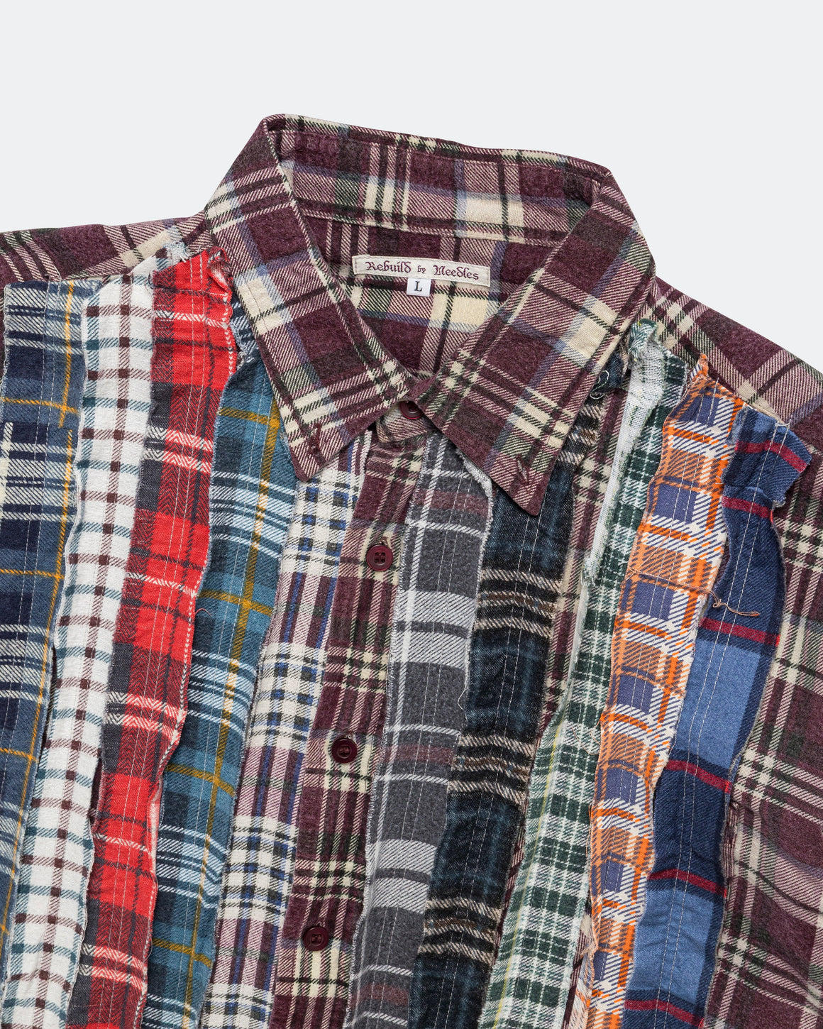 Needles - Rebuild Flannel Ribbon Shirt SS26 - Large #1 - UP THERE
