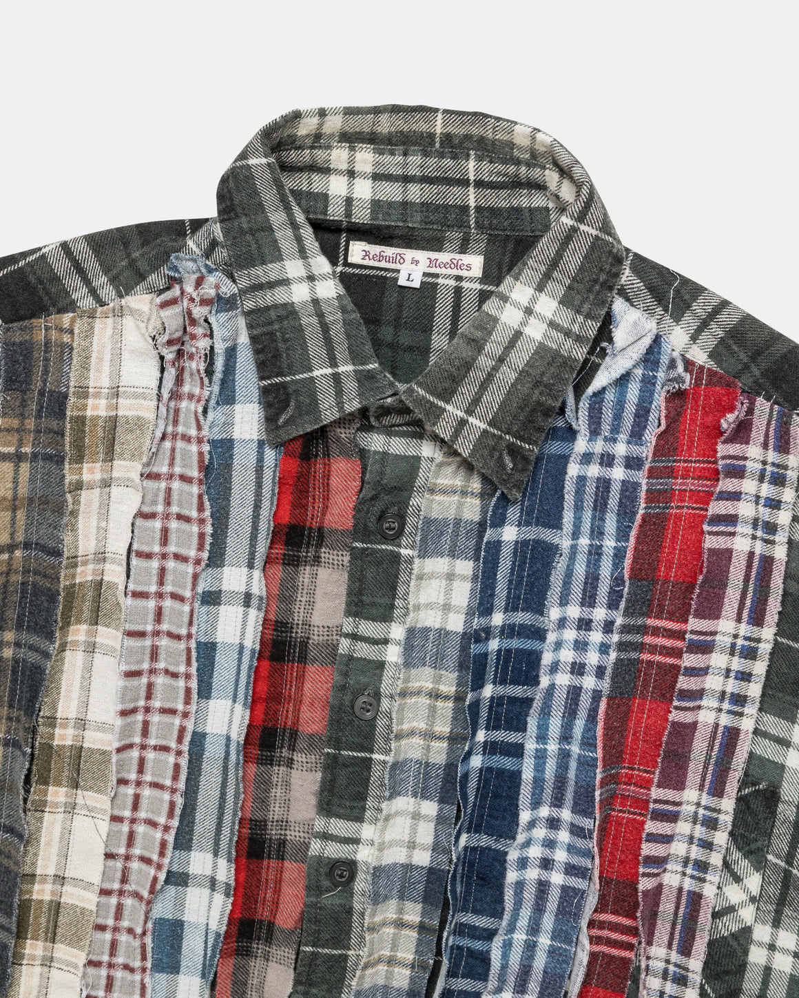 Needles - Rebuild Flannel Ribbon Shirt SS26 - Large #2 - UP THERE