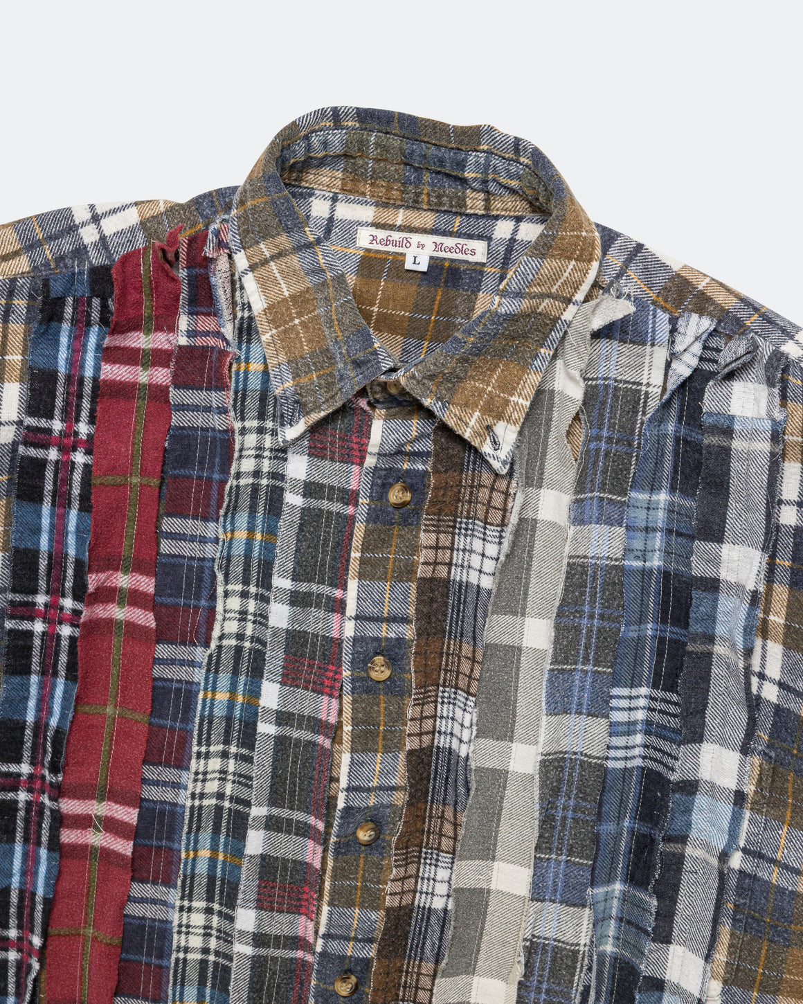 Needles - Rebuild Flannel Ribbon Shirt SS26 - Large #4 - UP THERE