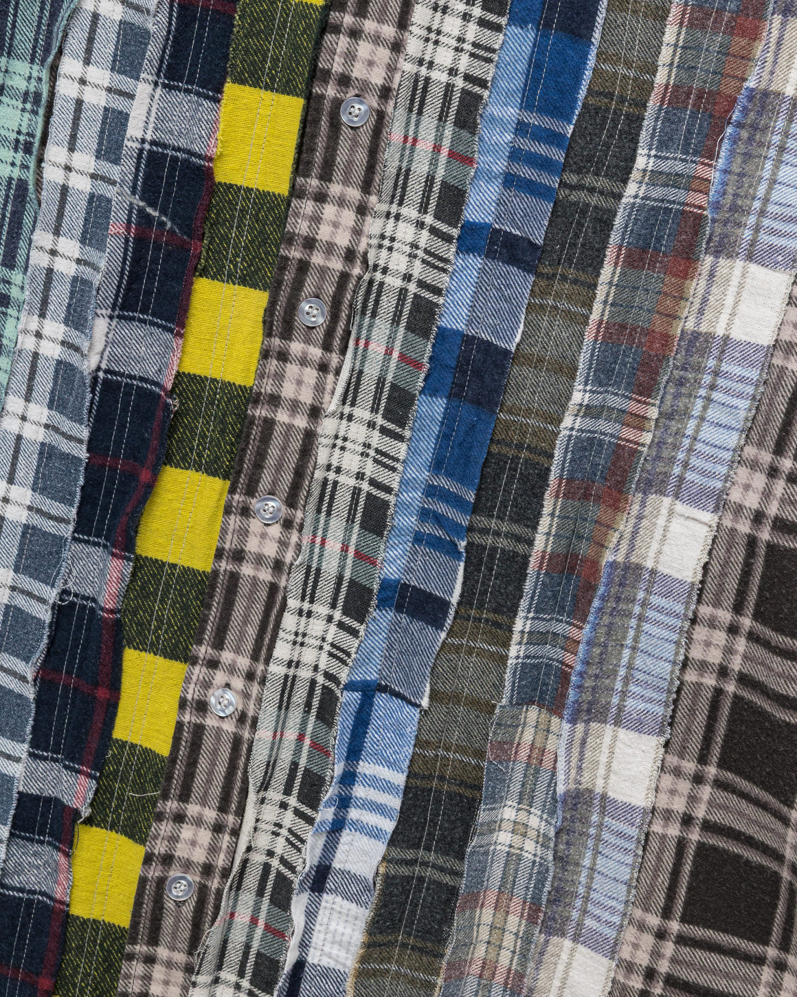 Needles - Rebuild Flannel Ribbon Shirt SS26 - Medium #1 - UP THERE