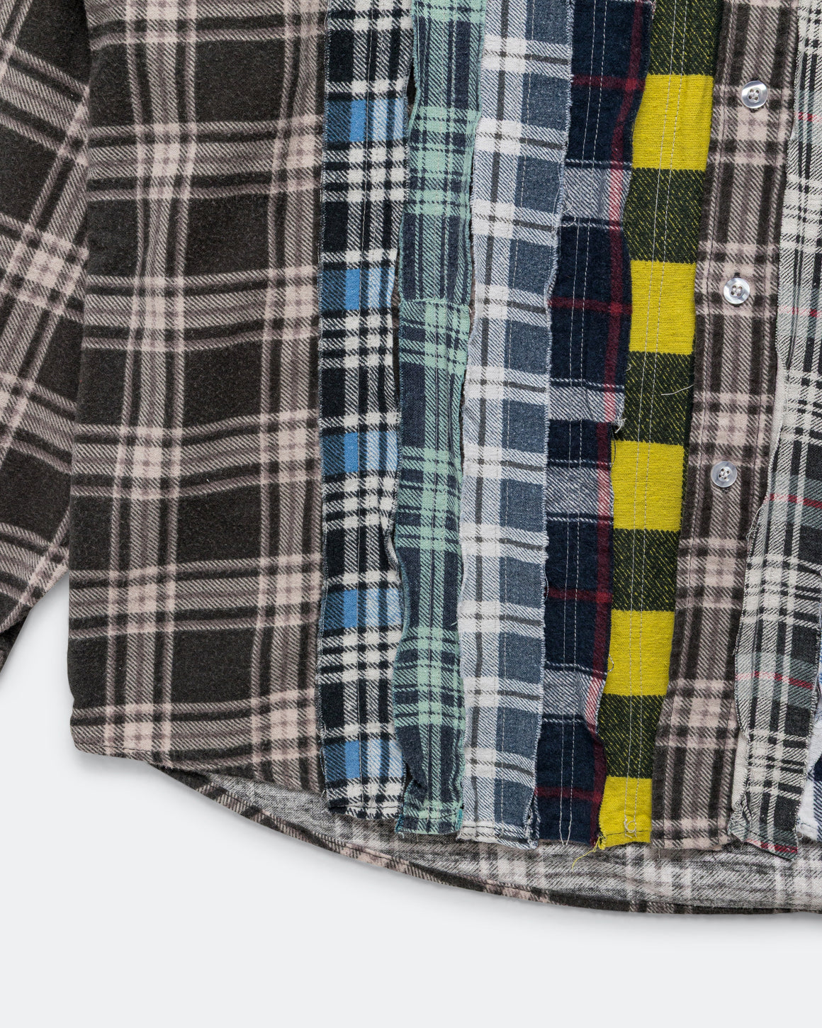 Needles - Rebuild Flannel Ribbon Shirt SS26 - Medium #1 - UP THERE