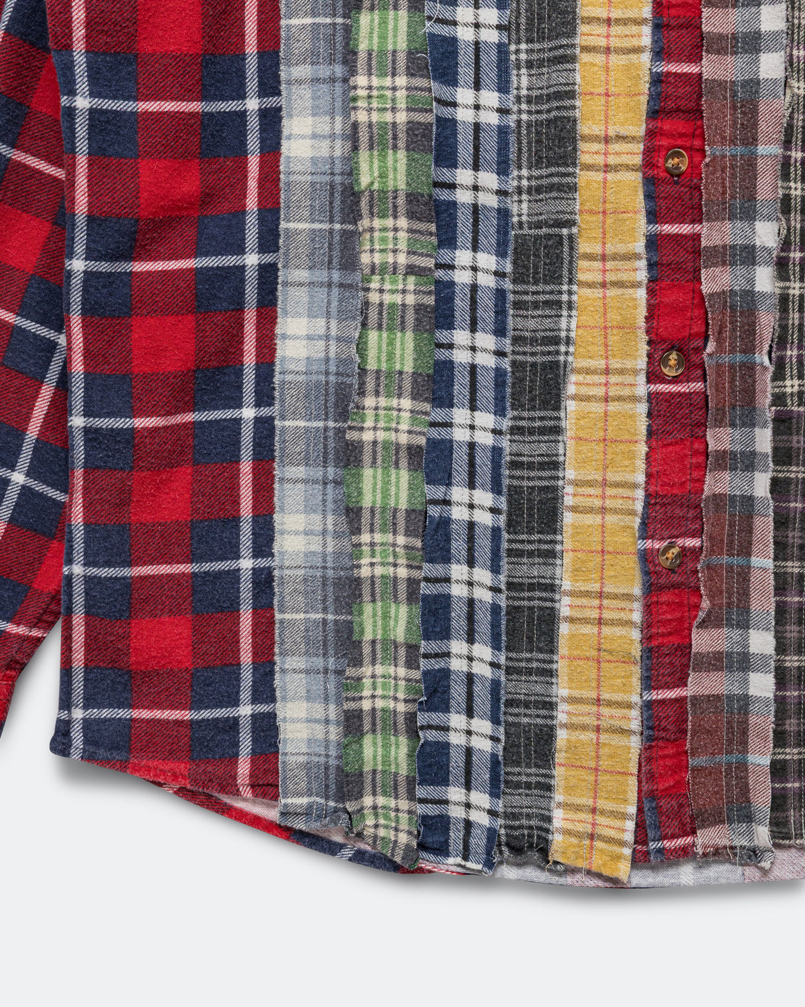 Needles - Rebuild Flannel Ribbon Shirt SS26 - Medium #3 - UP THERE