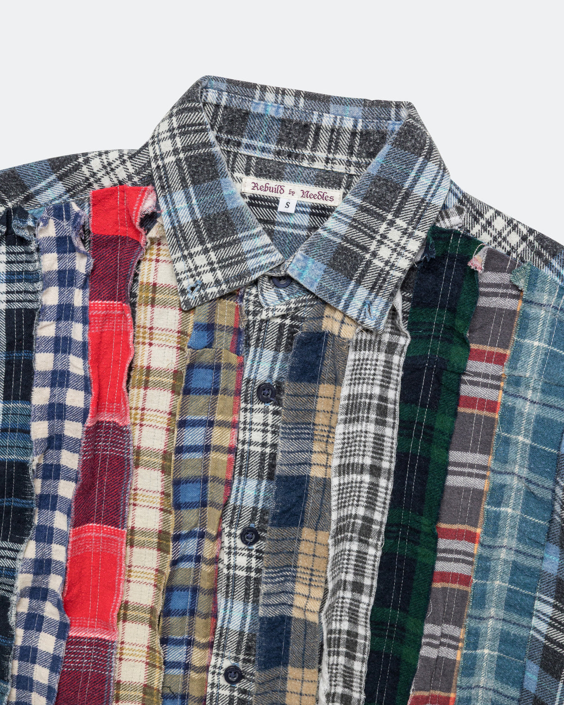 Needles - Rebuild Flannel Ribbon Shirt SS26 - Small #1 - UP THERE