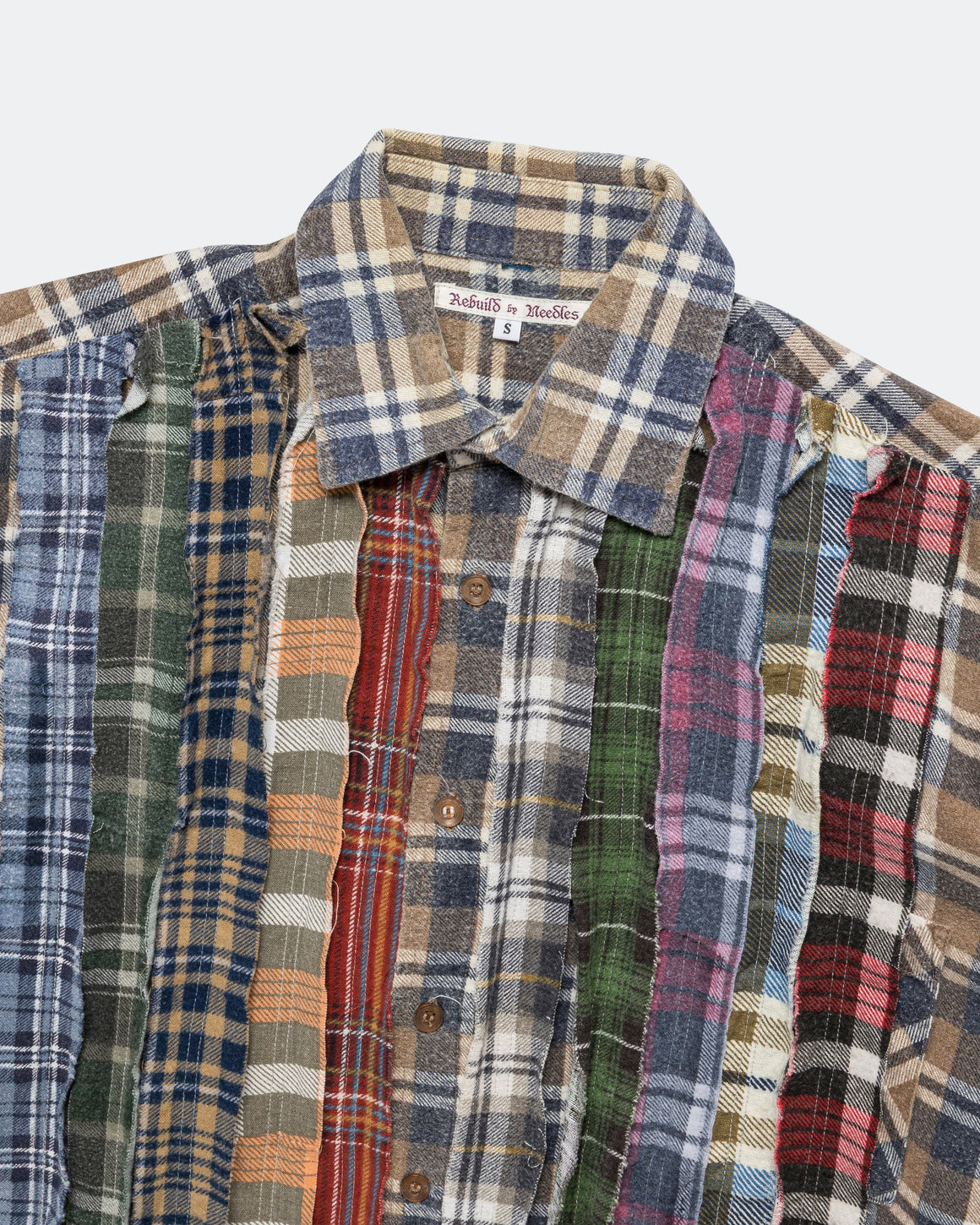 Needles - Rebuild Flannel Ribbon Shirt SS26 - Small #3 - UP THERE