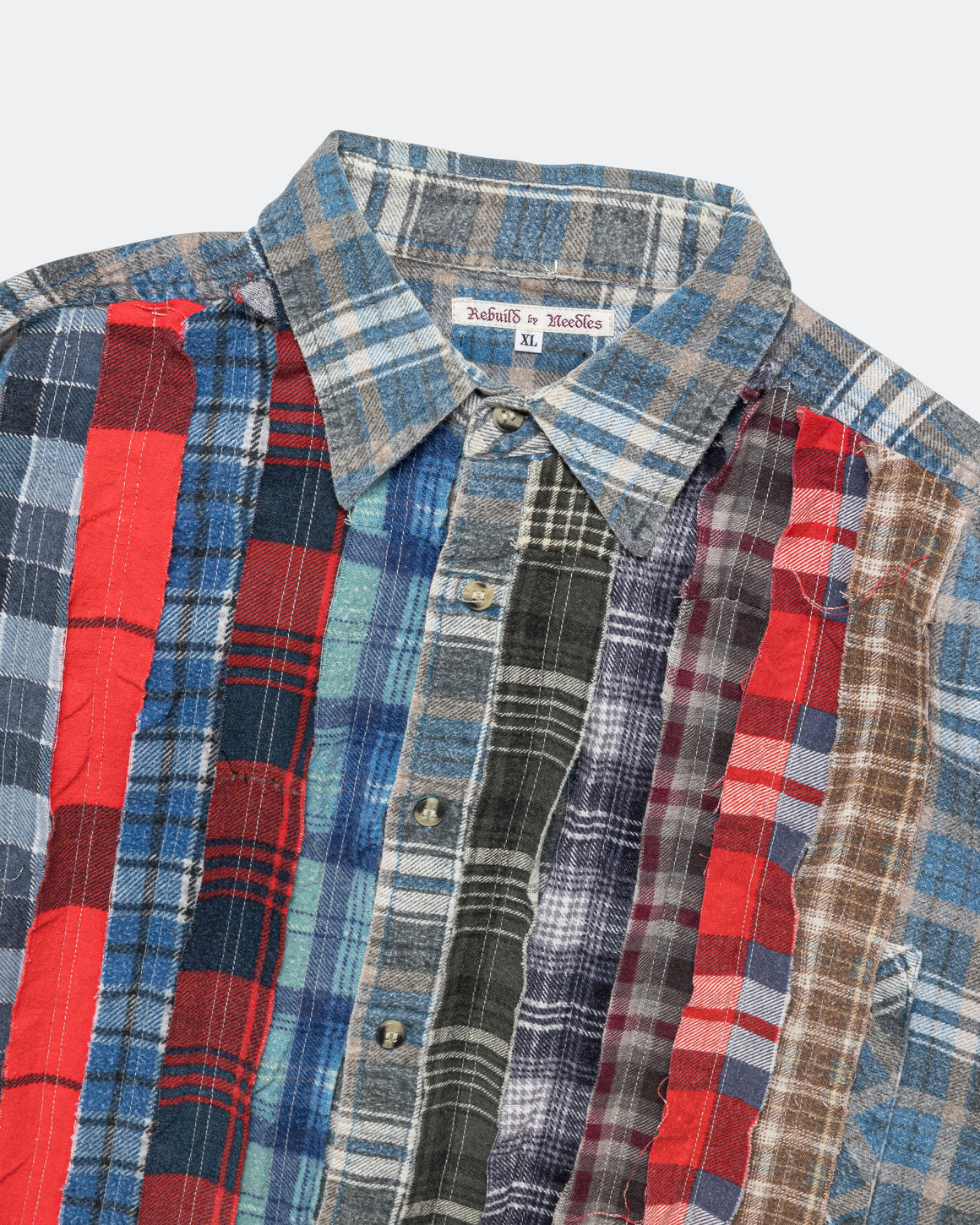 Needles - Rebuild Flannel Ribbon Shirt SS26 - X-Large #1 - UP THERE