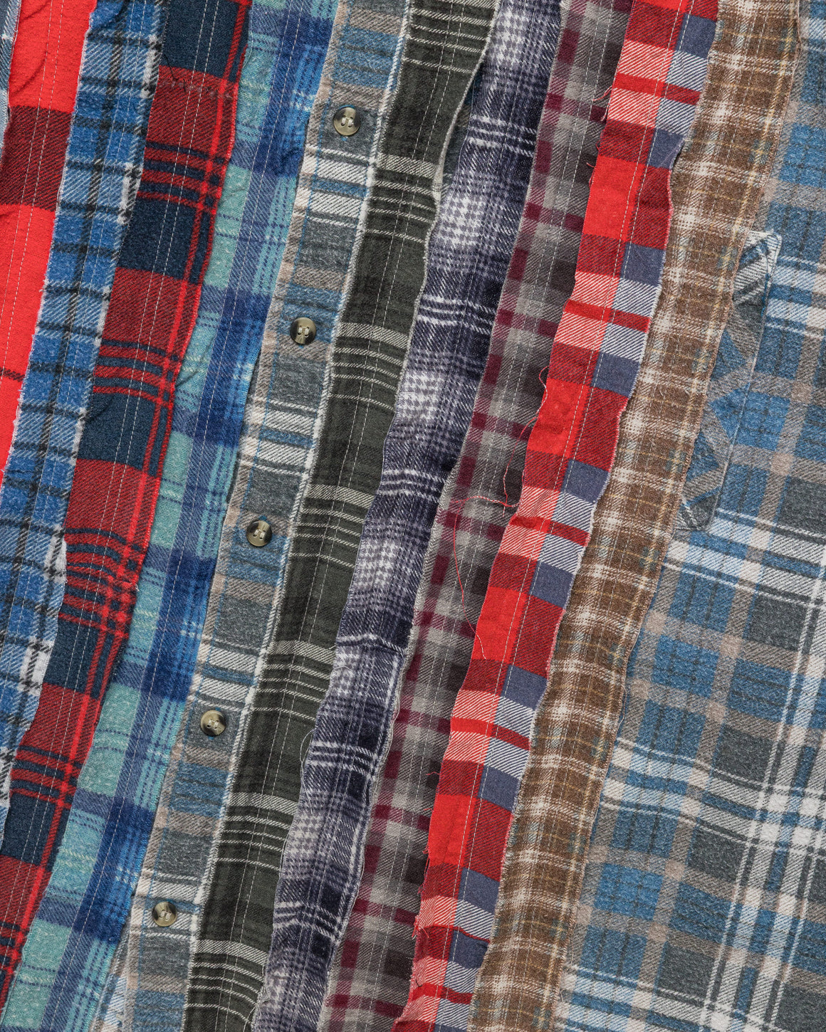 Needles - Rebuild Flannel Ribbon Shirt SS26 - X-Large #1 - UP THERE