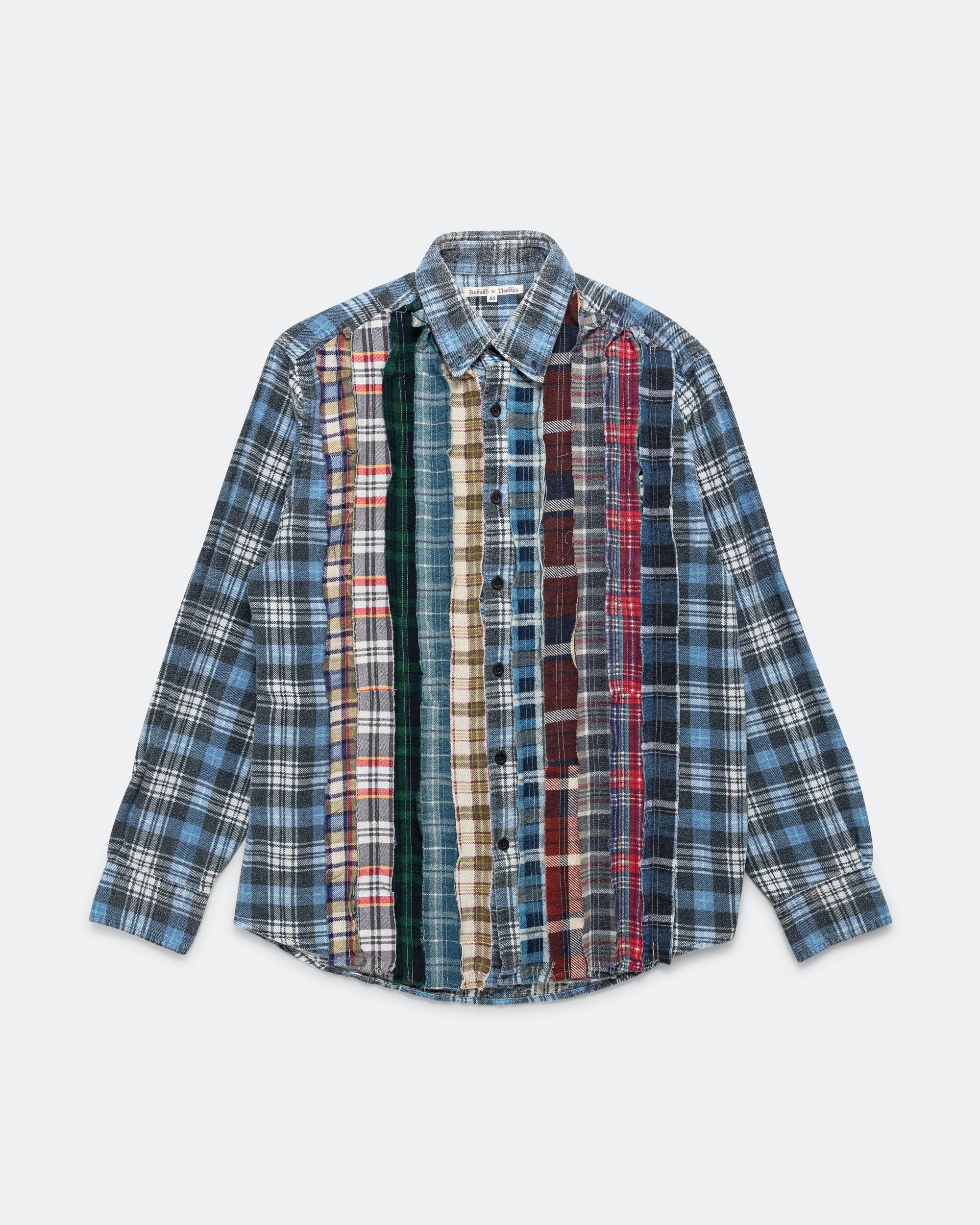 Needles - Rebuild Flannel Ribbon Shirt SS26 - X-Small #1 | UP THERE