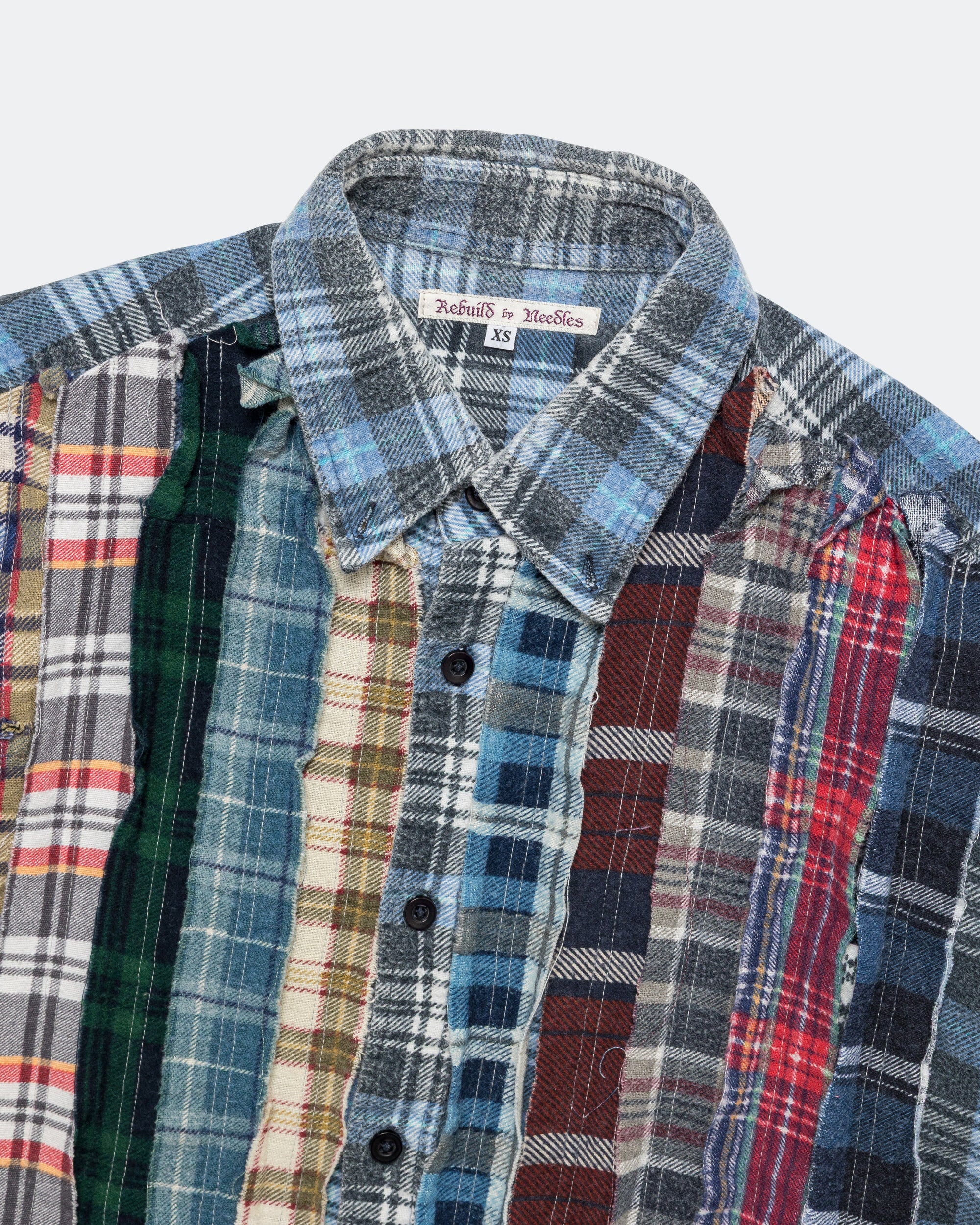 Needles - Rebuild Flannel Ribbon Shirt SS26 - X-Small #1 | UP THERE