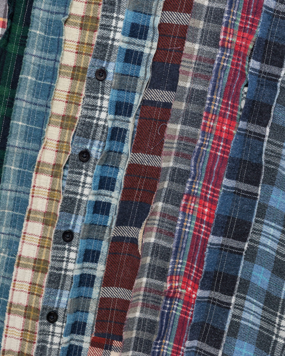 Needles - Rebuild Flannel Ribbon Shirt SS26 - X-Small #1 - UP THERE