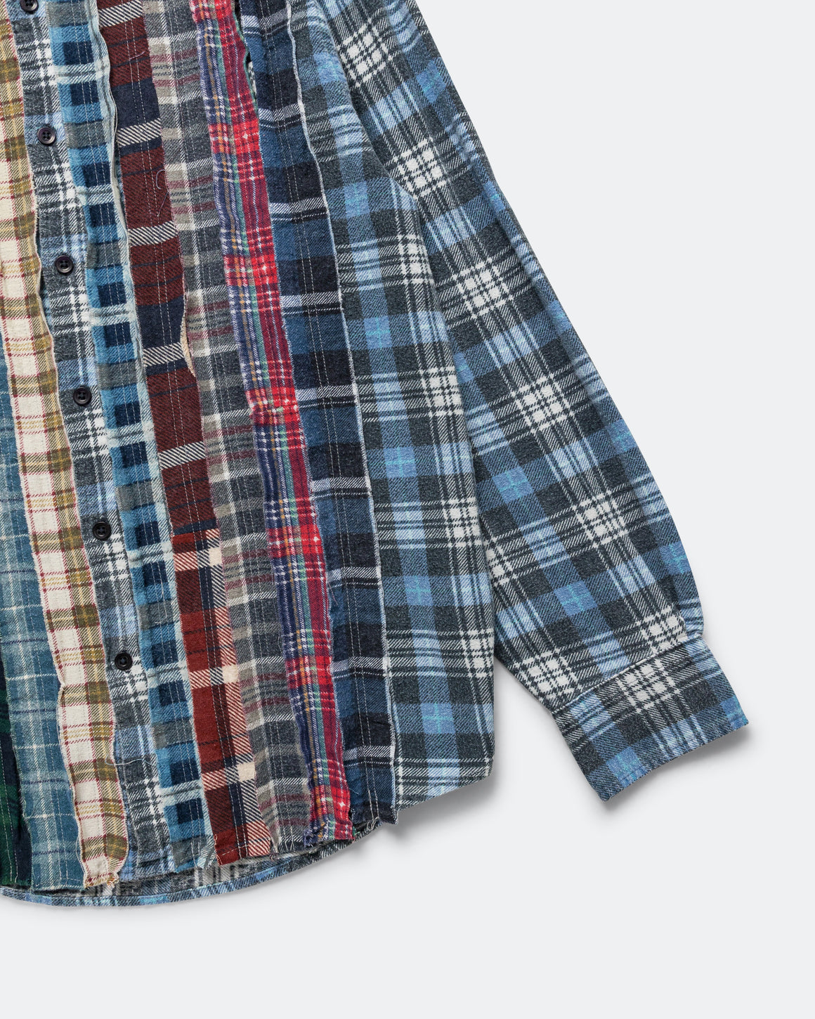 Needles - Rebuild Flannel Ribbon Shirt SS26 - X-Small #1 - UP THERE