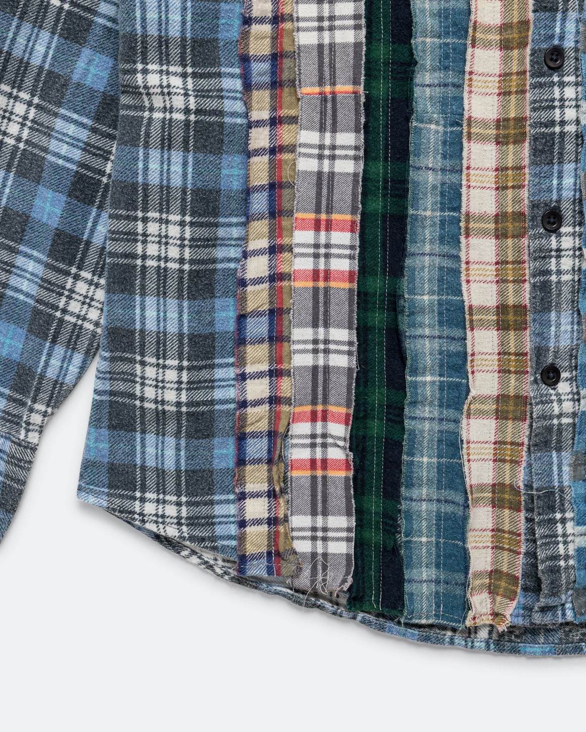 Needles - Rebuild Flannel Ribbon Shirt SS26 - X-Small #1 - UP THERE