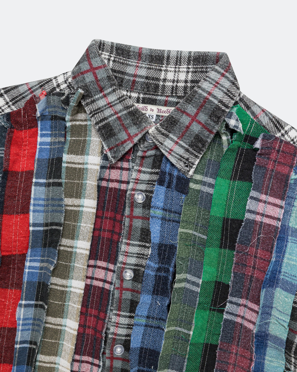 Needles - Rebuild Flannel Ribbon Shirt SS26 - X-Small #2 - UP THERE